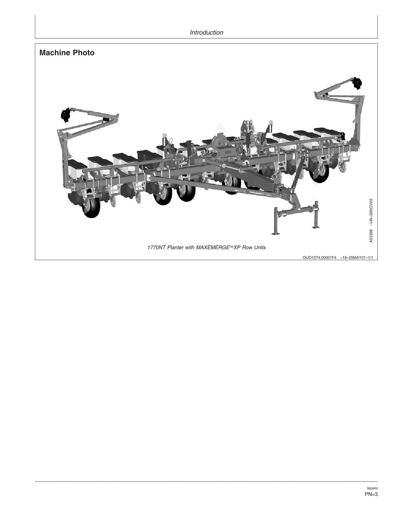 JOHN DEERE 1770NT PLANTER OPERATORS MANUAL #23