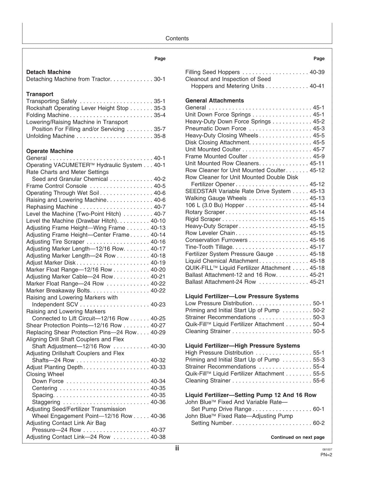 JOHN DEERE 1770NT PLANTER OPERATORS MANUAL #25