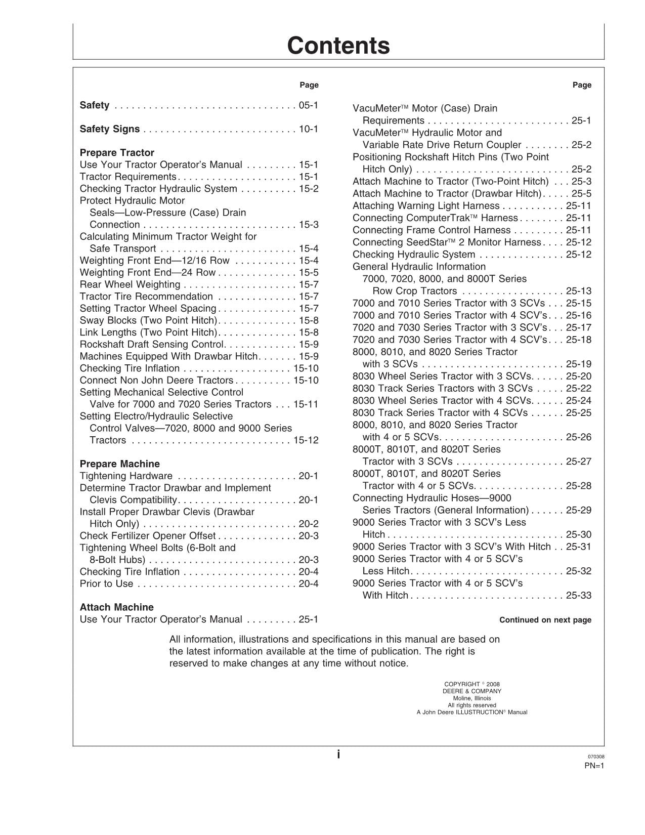 JOHN DEERE 1770NT PLANTER OPERATORS MANUAL #26