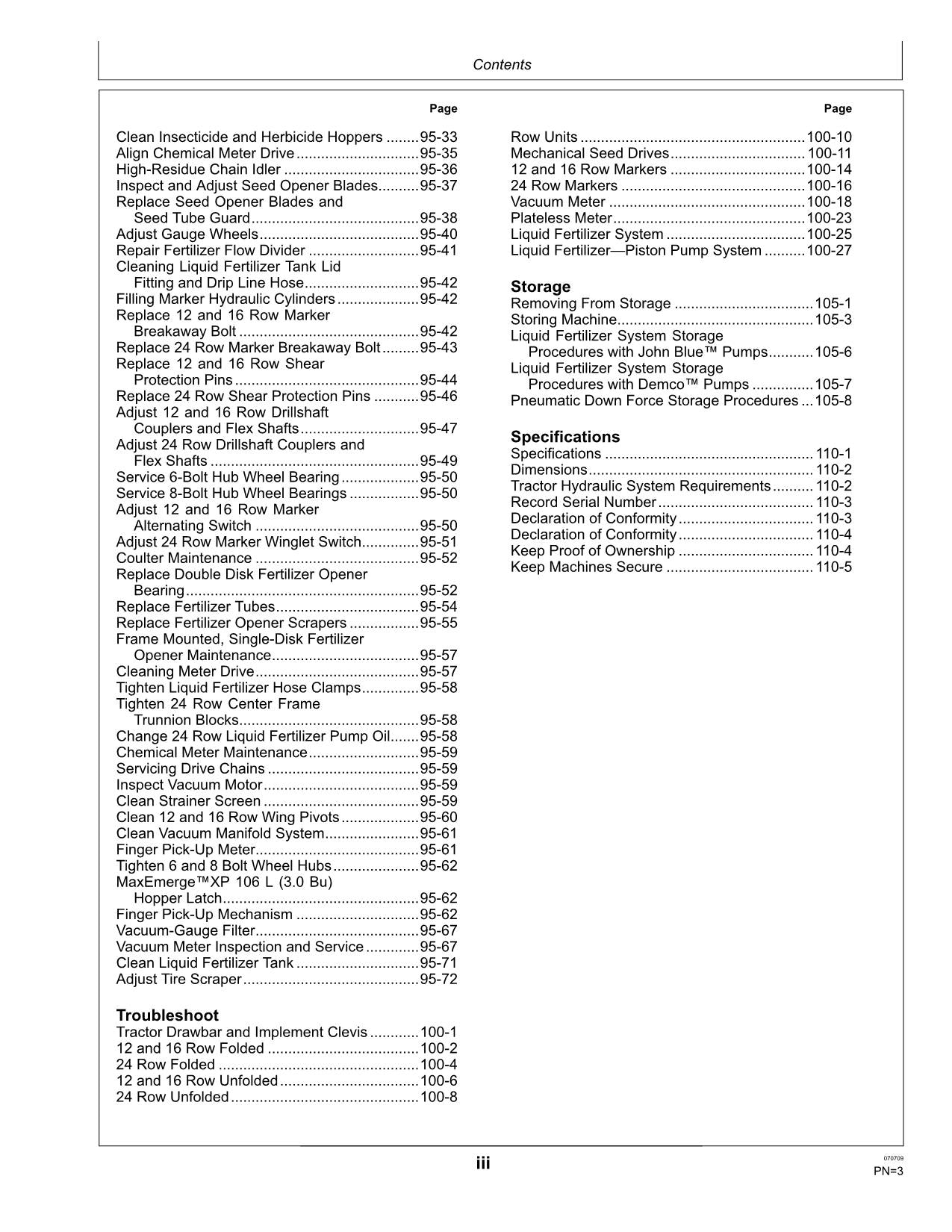 JOHN DEERE 1770NT PLANTER OPERATORS MANUAL #27