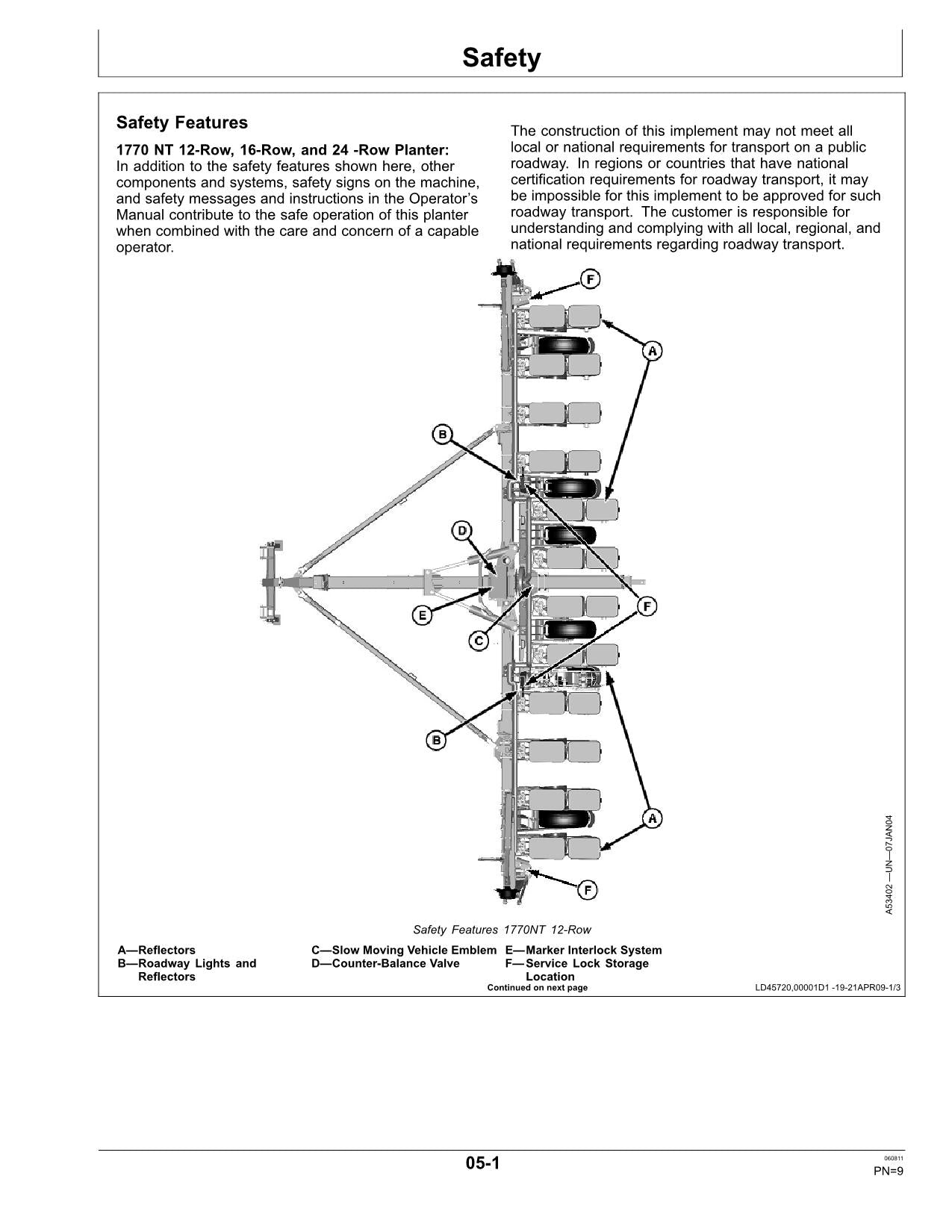 JOHN DEERE 1770NT PLANTER OPERATORS MANUAL #29