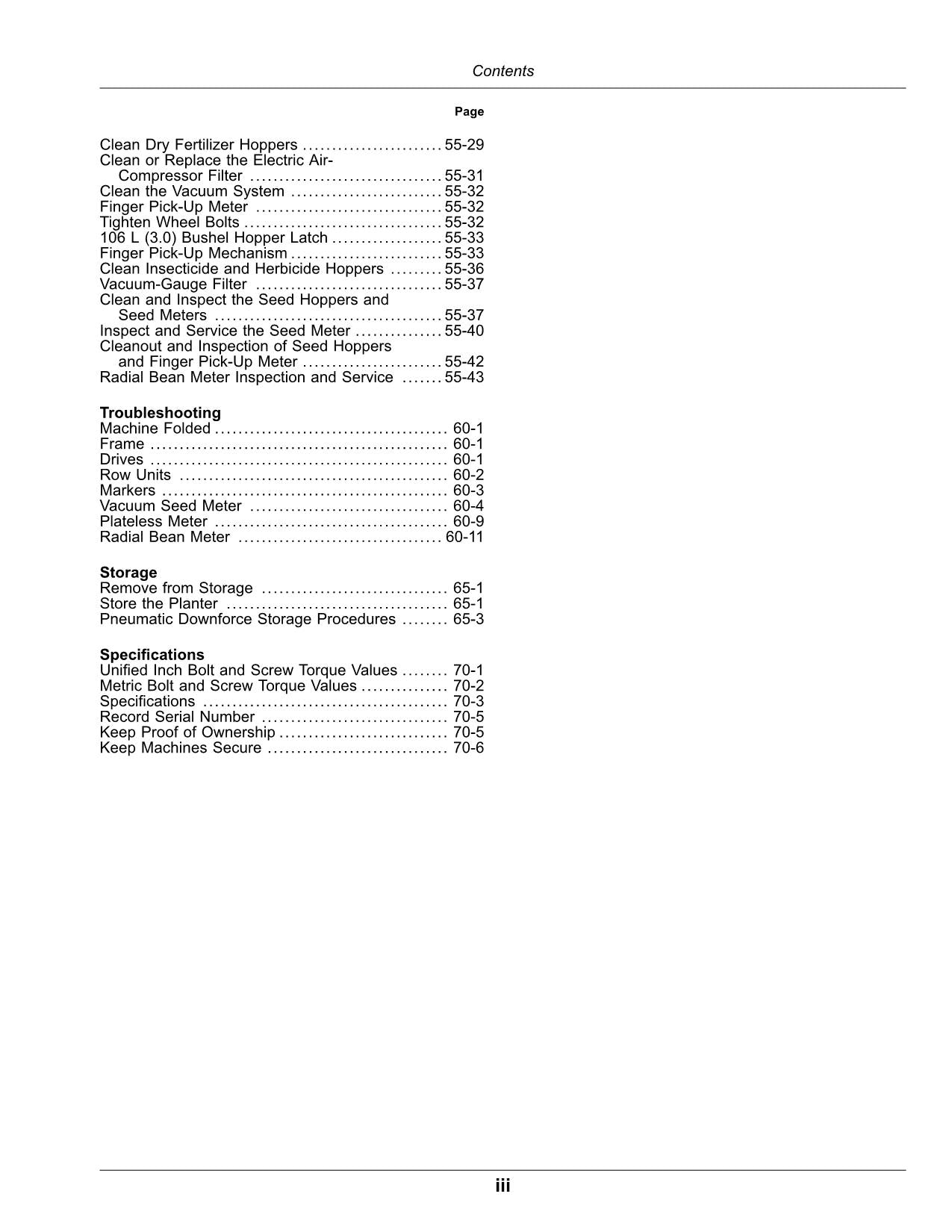 JOHN DEERE 1775 12-ROW PLANTER OPERATORS MANUAL