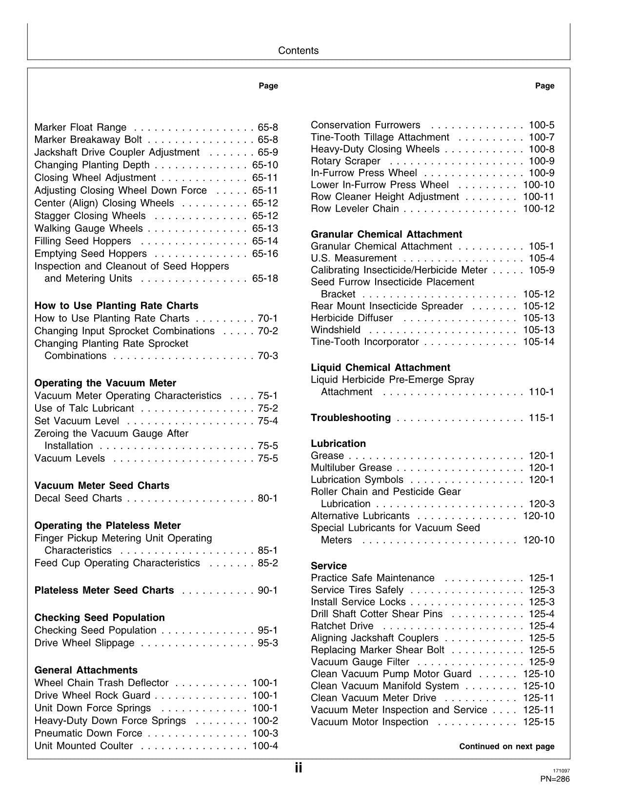 JOHN DEERE 1770 PLANTER OPERATORS MANUAL #11