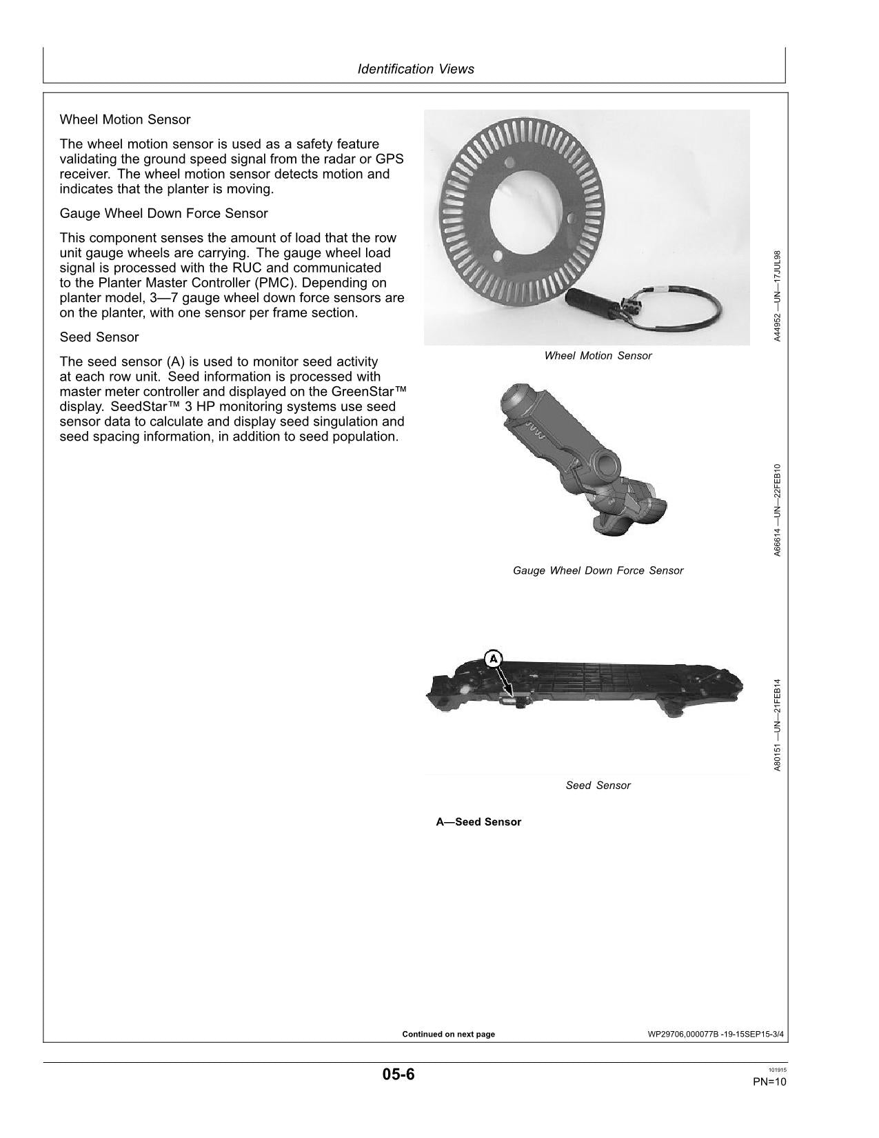 JOHN DEERE SEEDSTAR 3 PLANTER OPERATORS MANUAL #2