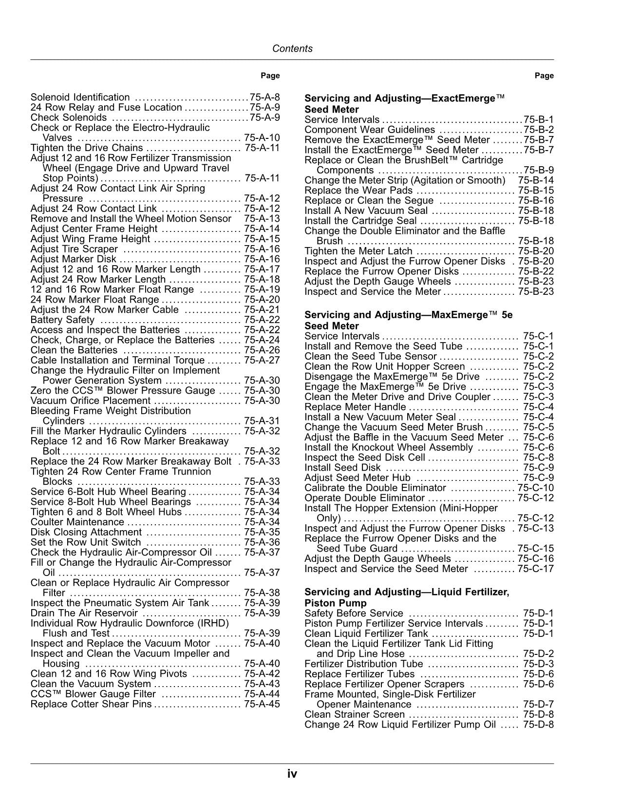 JOHN DEERE 1775NT 12-ROW  16-ROW  24-ROW PLANTER OPERATORS MANUAL