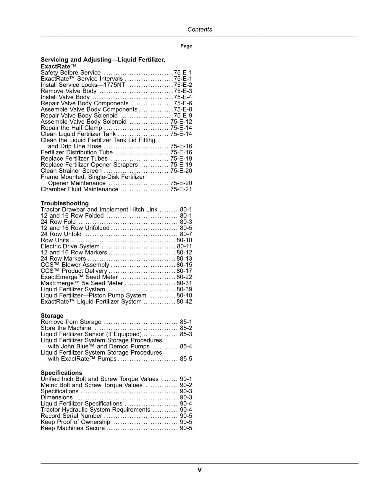 JOHN DEERE 1775NT 12-ROW  16-ROW  24-ROW PLANTER OPERATORS MANUAL