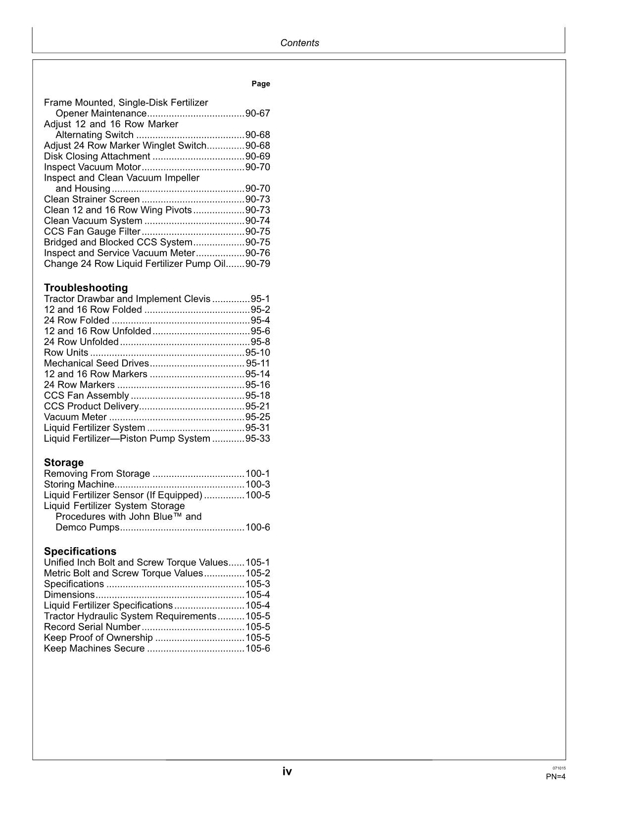 JOHN DEERE 1775NT CCS PLANTER OPERATORS MANUAL #2