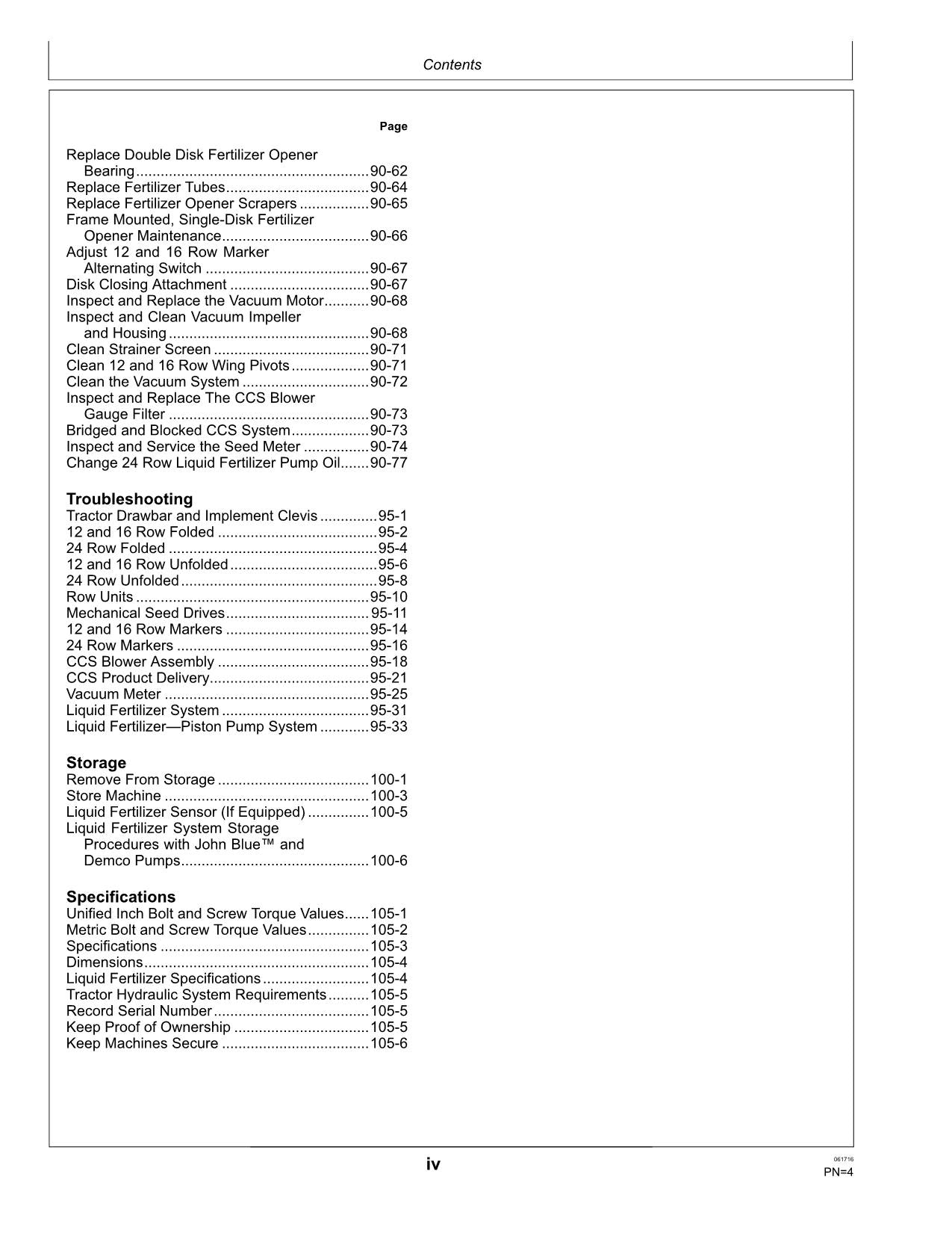 JOHN DEERE 1775NT 12-ROW  1775NT 16-ROW  1775NT 24-ROW PLANTER OPERATORS MANUAL