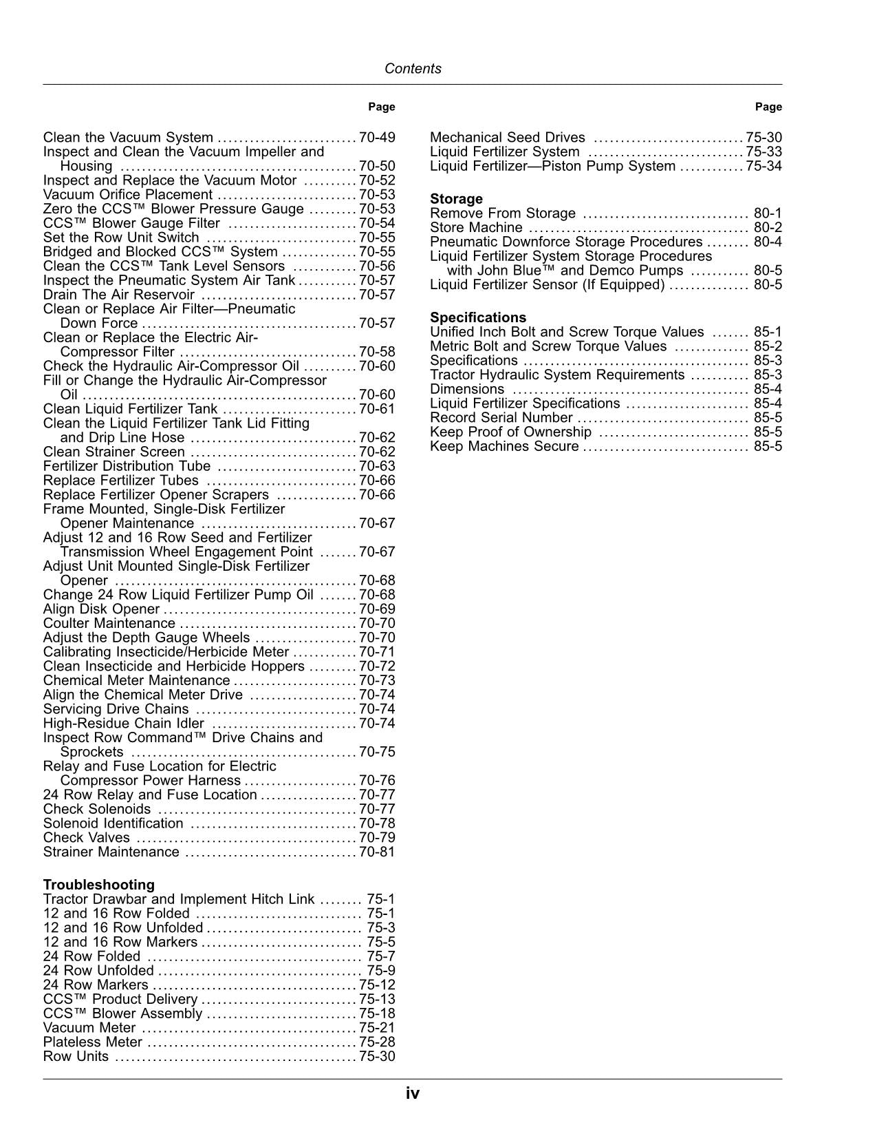 JOHN DEERE 1775NT 12ROW  1775NT 16ROW  1775NT 24ROW PLANTER OPERATORS MANUAL #2