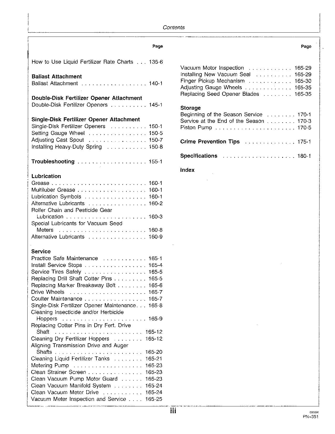 JOHN DEERE 1780 PLANTER OPERATORS MANUAL #4