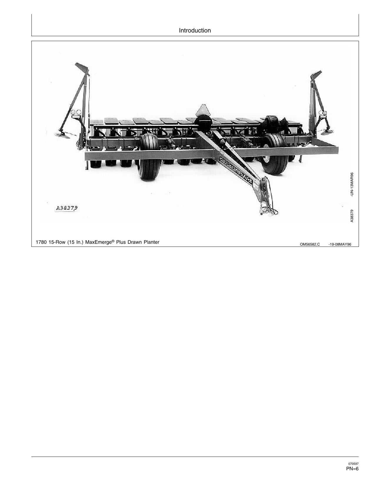 JOHN DEERE 1780 PLANTER OPERATORS MANUAL #5