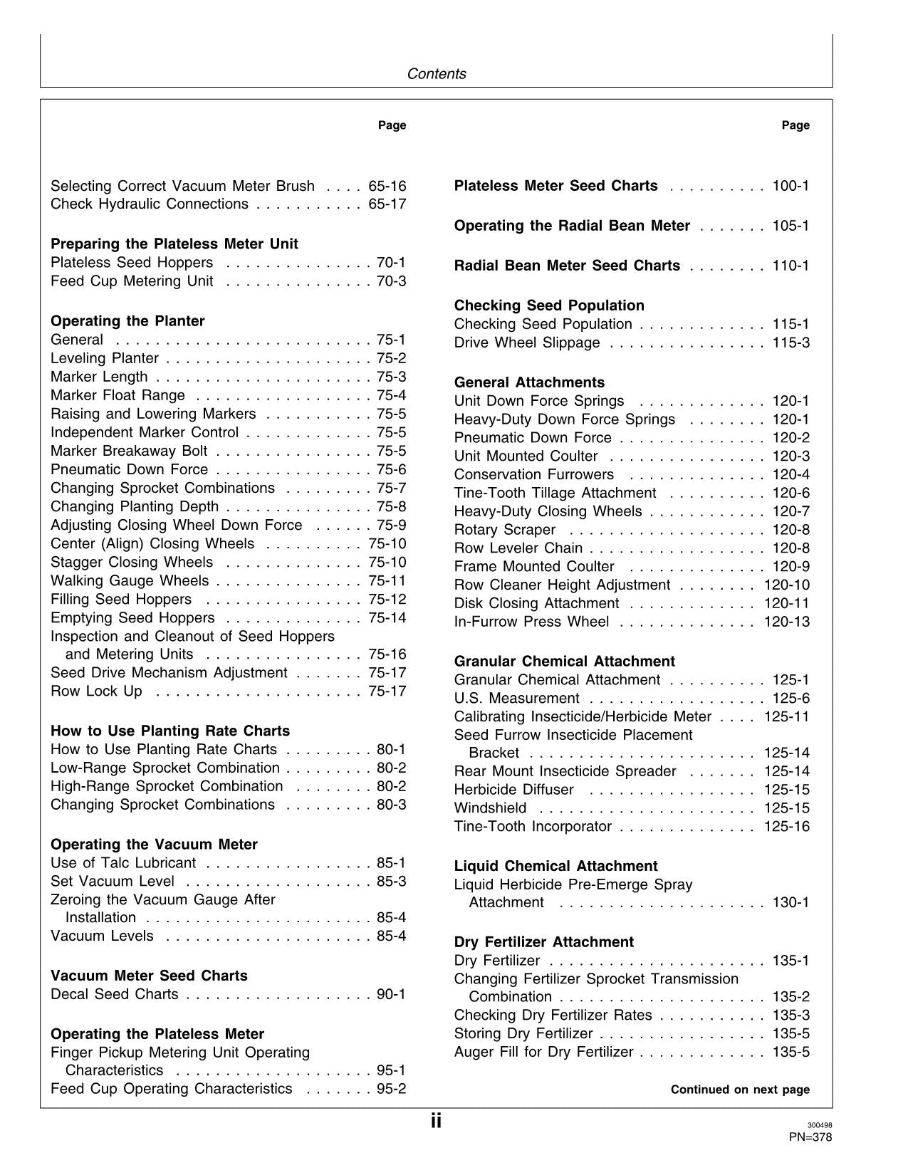 JOHN DEERE 1780 PLANTER OPERATORS MANUAL #6