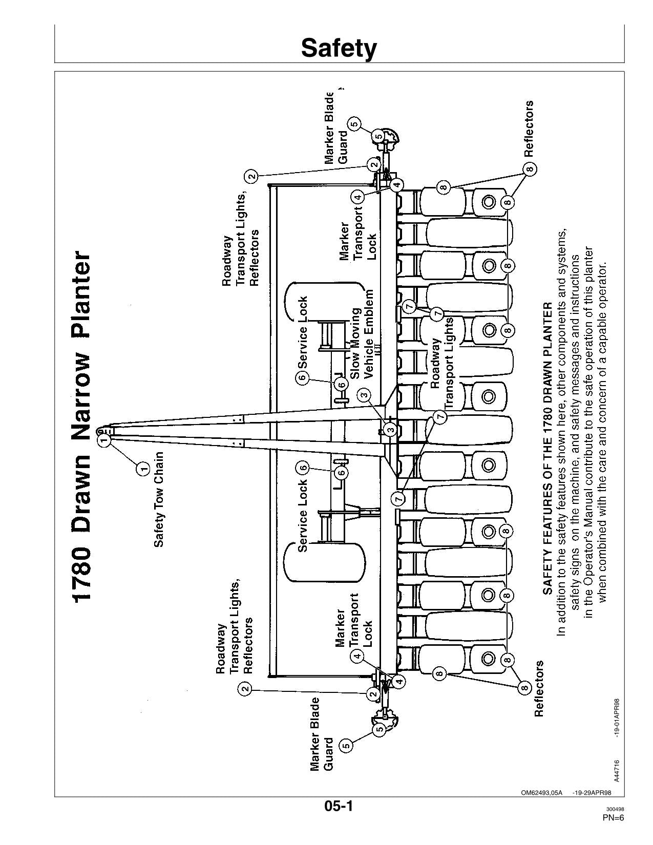 JOHN DEERE 1780 PLANTER OPERATORS MANUAL #6