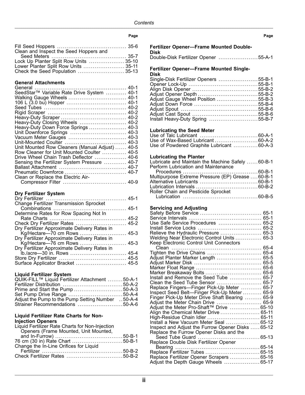 JOHN DEERE 1785 PLANTER OPERATORS MANUAL #3