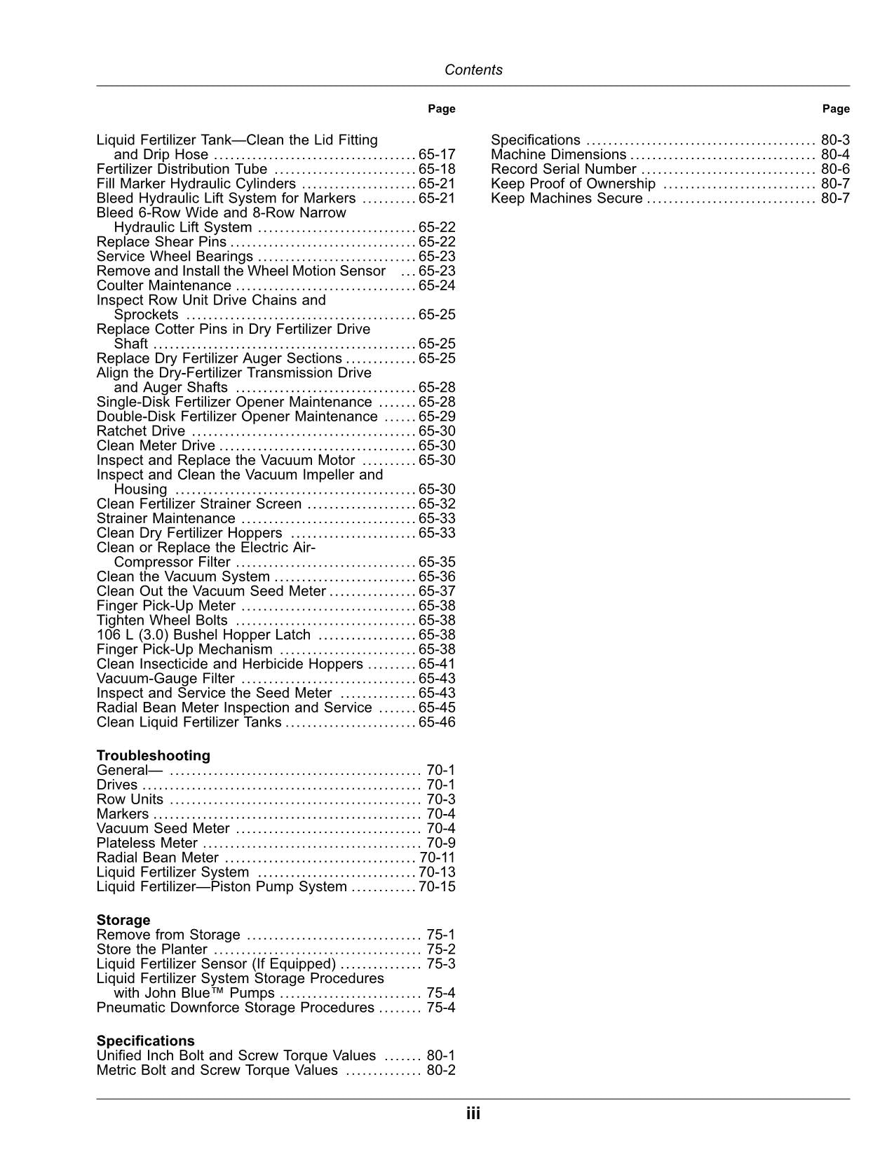 JOHN DEERE 1785 PLANTER OPERATORS MANUAL #4