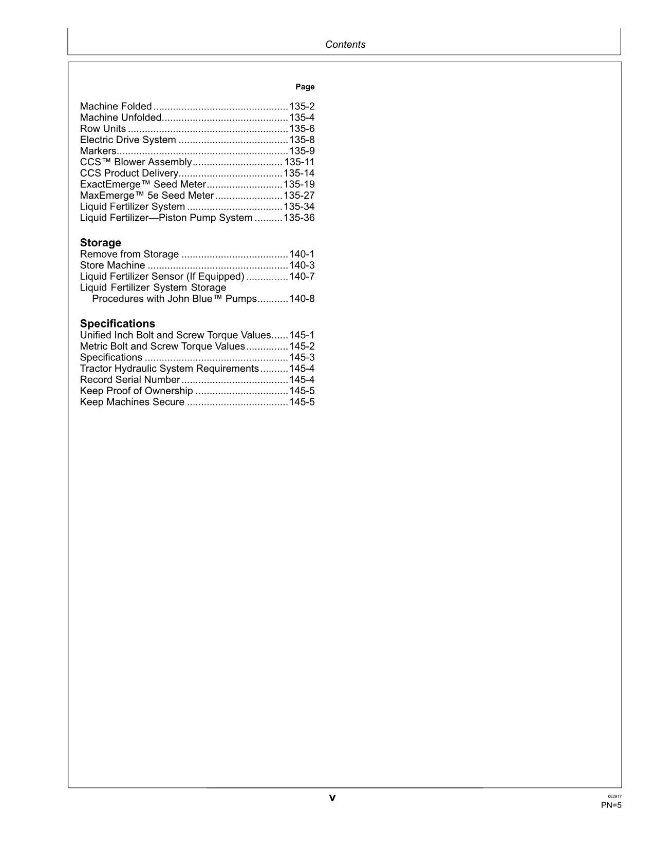 JOHN DEERE 1795 PLANTER OPERATORS MANUAL #1