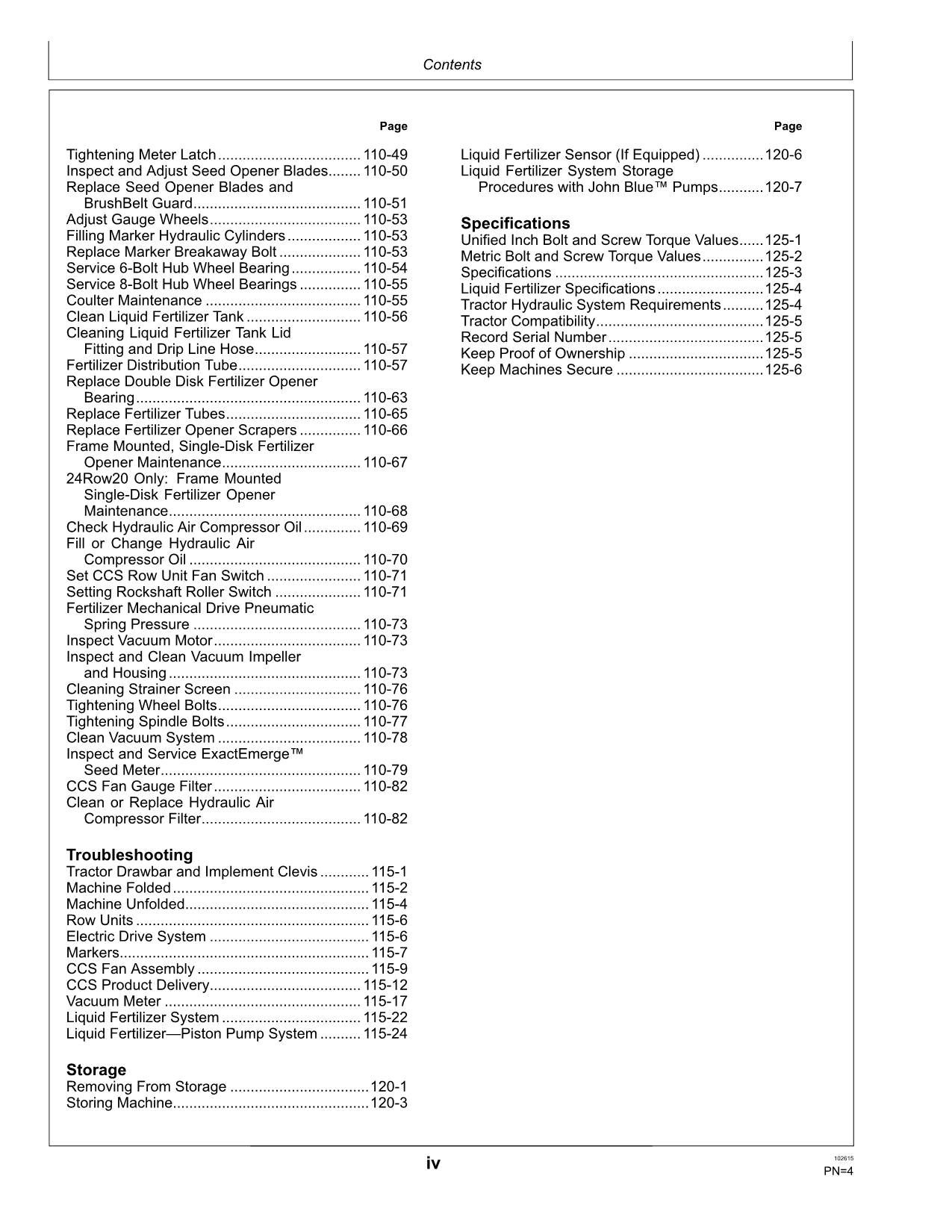 JOHN DEERE 1795 PLANTER OPERATORS MANUAL #3