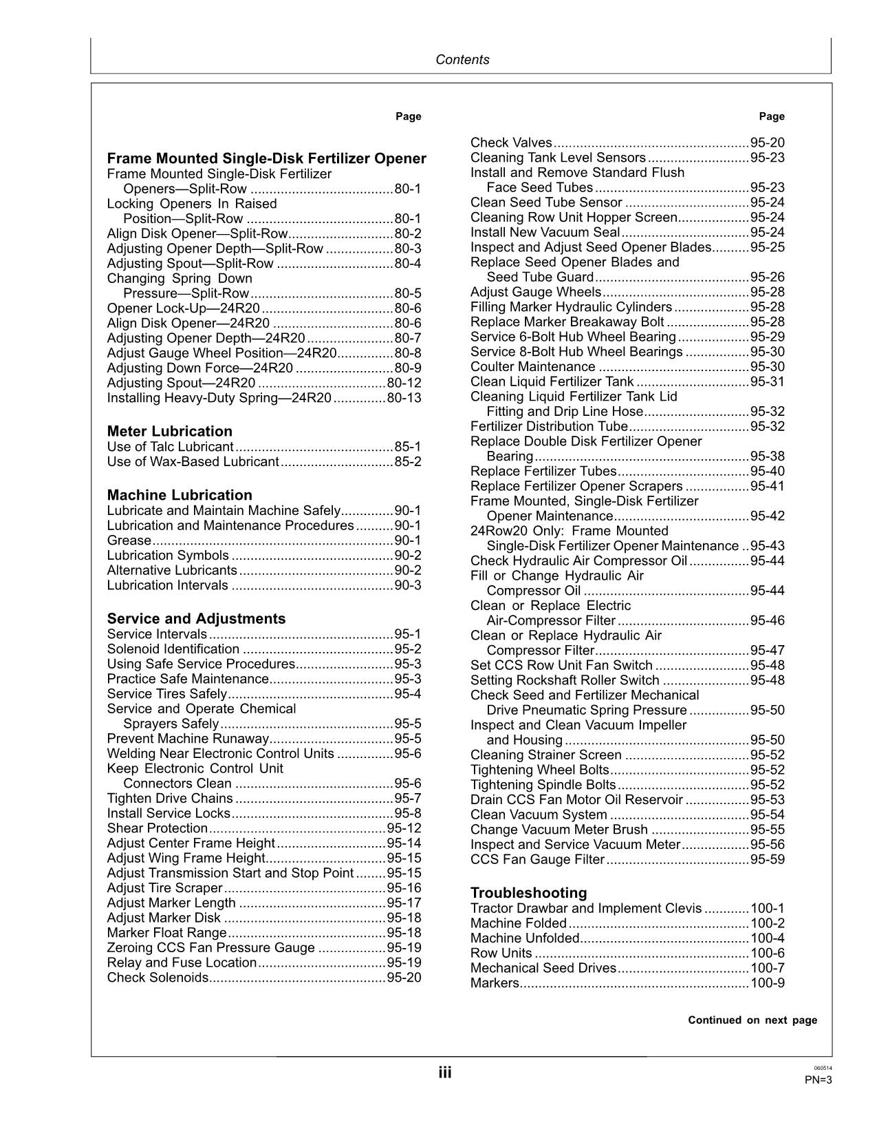 JOHN DEERE 1795 PLANTER OPERATORS MANUAL #4