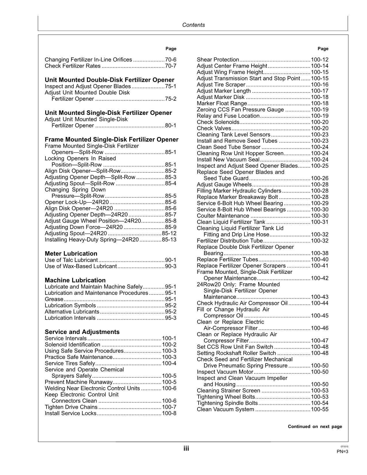 JOHN DEERE 1795 PLANTER OPERATORS MANUAL #5