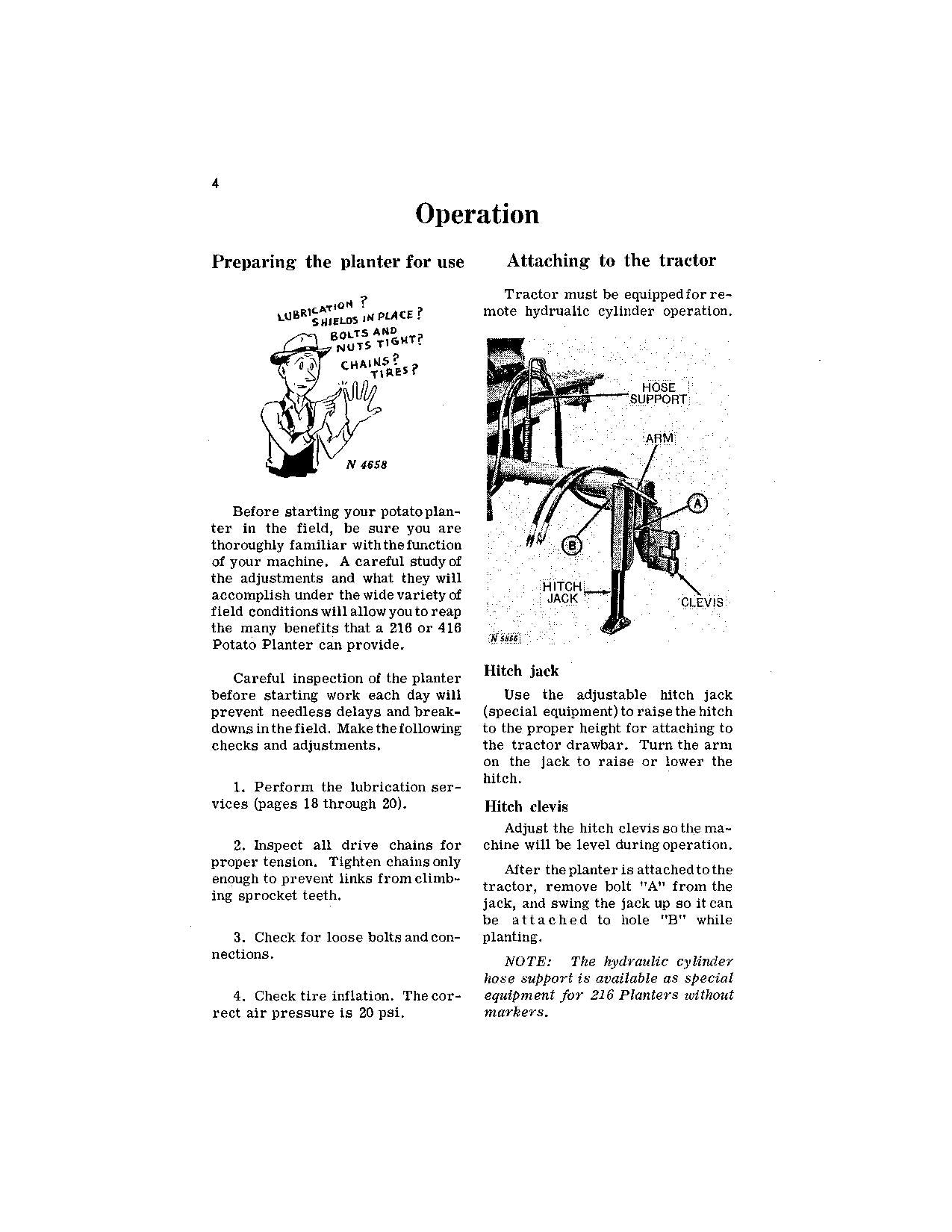 JOHN DEERE 216 416 PLANTER OPERATORS MANUAL #1