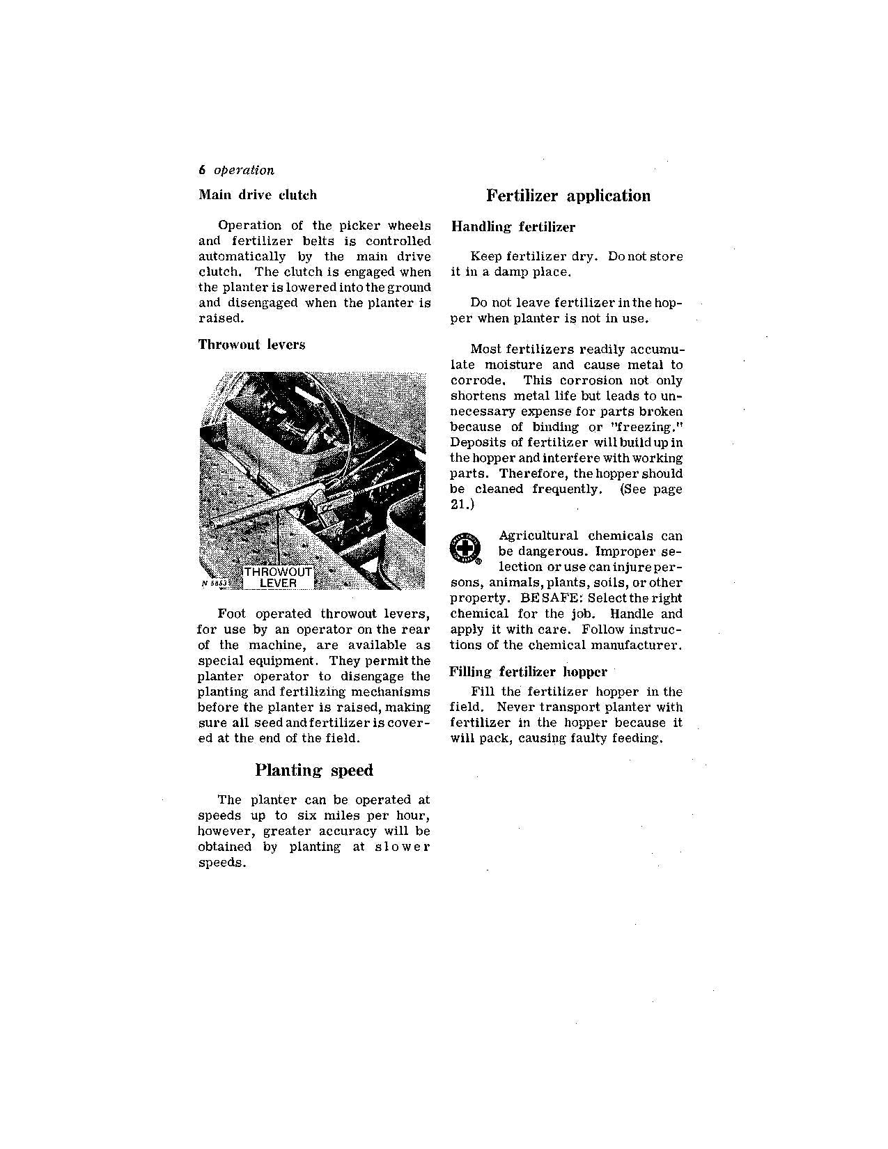 JOHN DEERE 216 416 PLANTER OPERATORS MANUAL #1