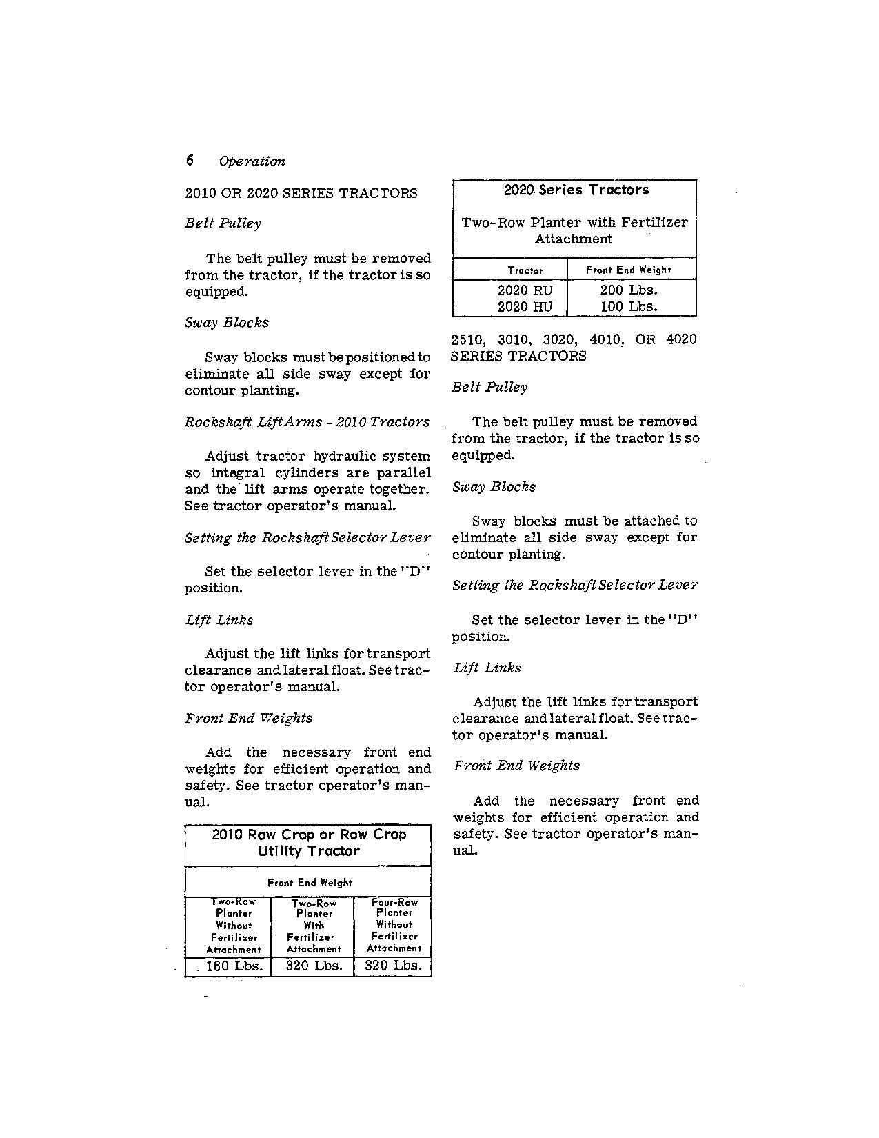 JOHN DEERE 24B 25B PLANTER OPERATORS MANUAL