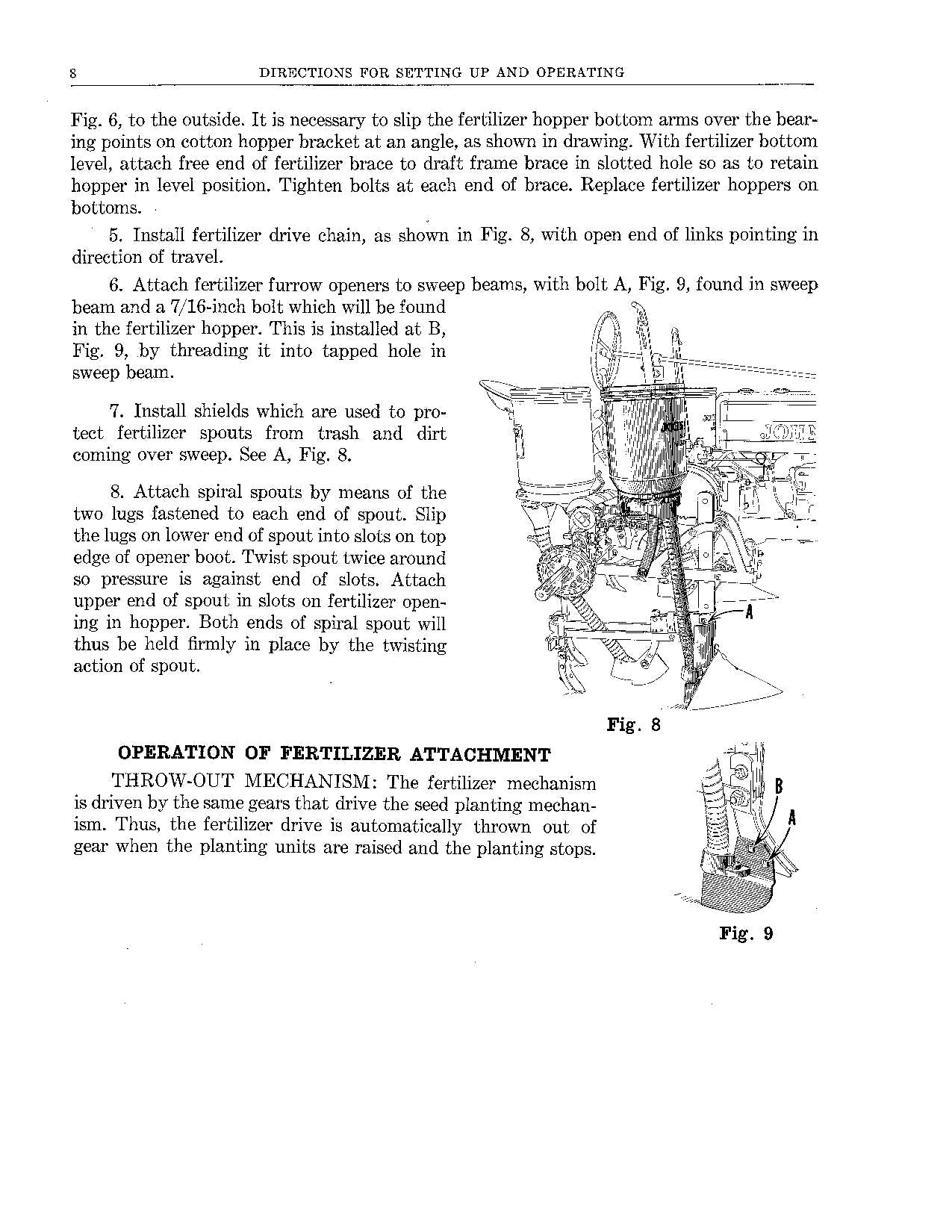 JOHN DEERE 260 H PLANTER OPERATORS MANUAL