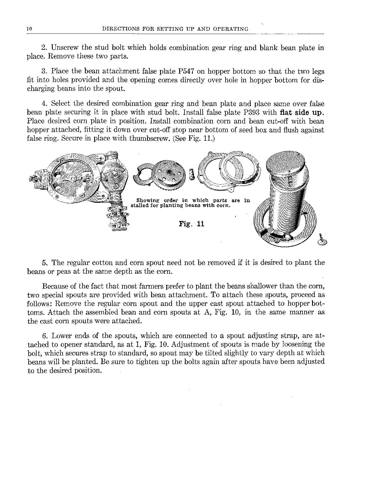 JOHN DEERE 260 H PLANTER OPERATORS MANUAL