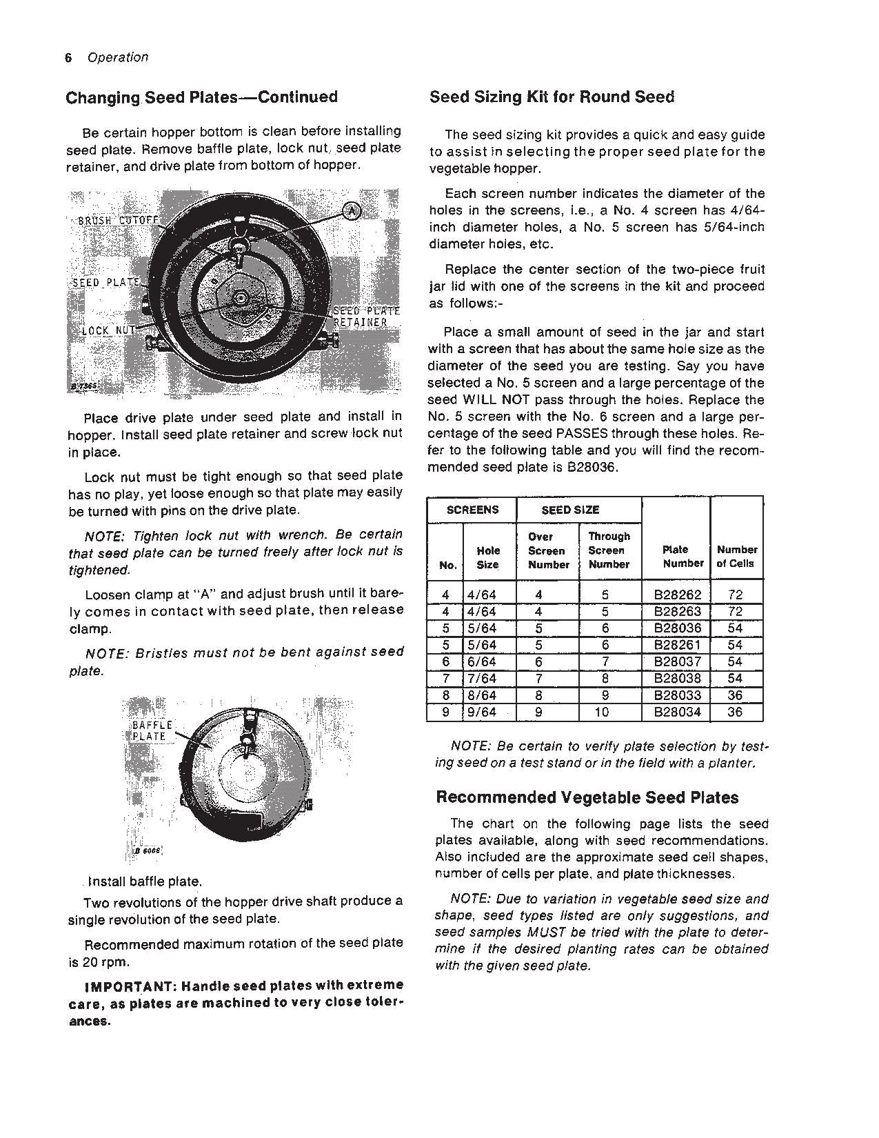 JOHN DEERE 33 PLANTER OPERATORS MANUAL