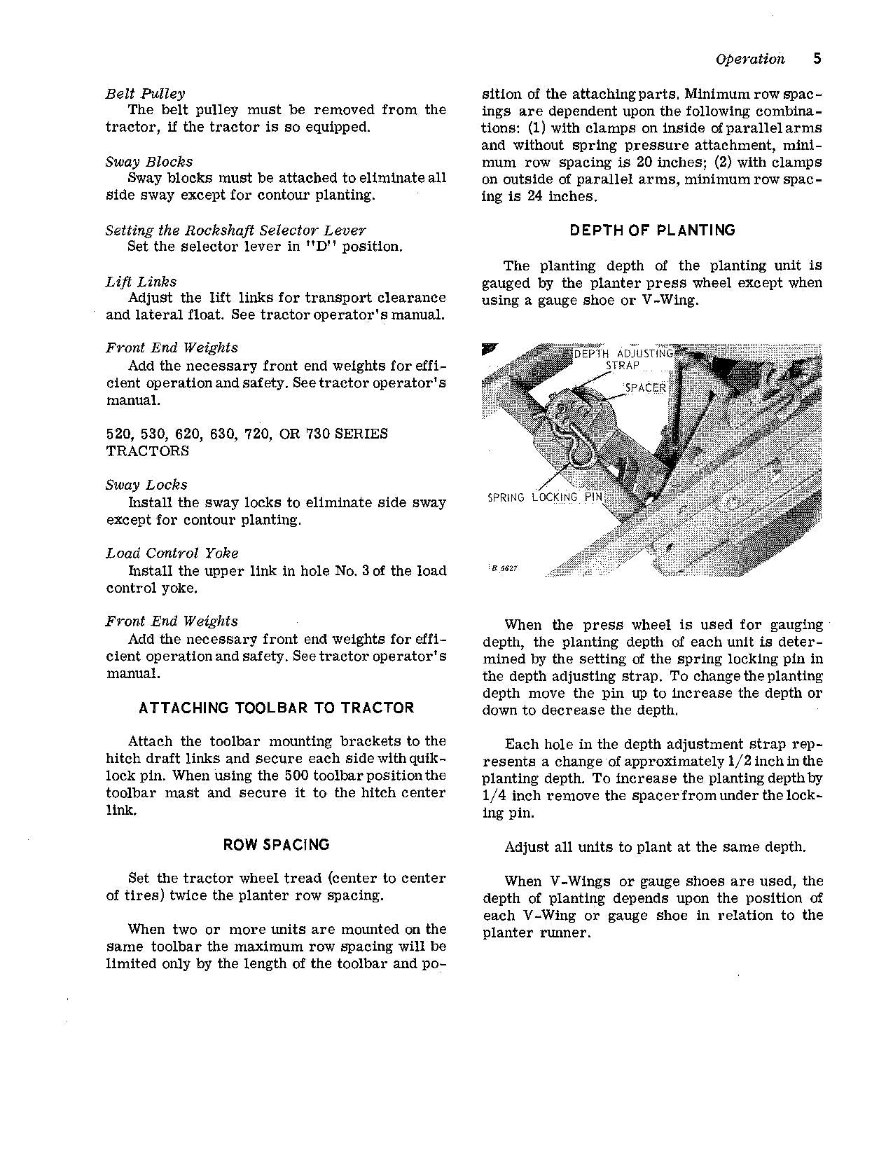 JOHN DEERE 44W PLANTER OPERATORS MANUAL