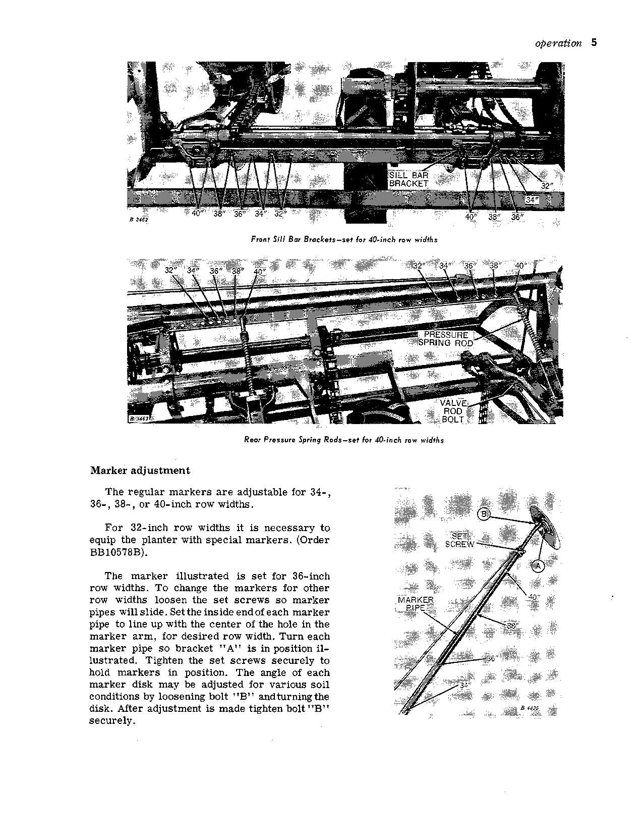 JOHN DEERE 493A PLANTER OPERATORS MANUAL