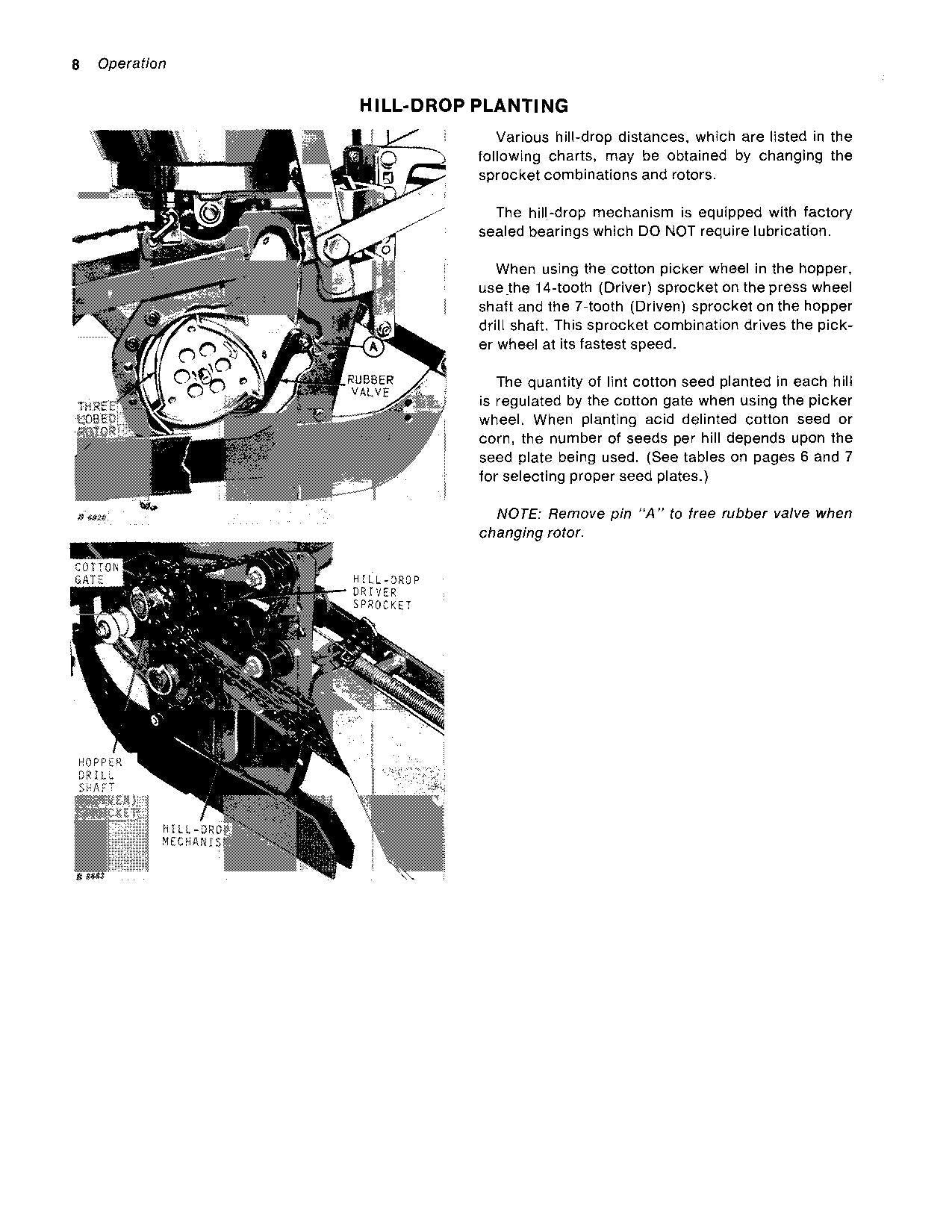 JOHN DEERE 50 PLANTER OPERATORS MANUAL