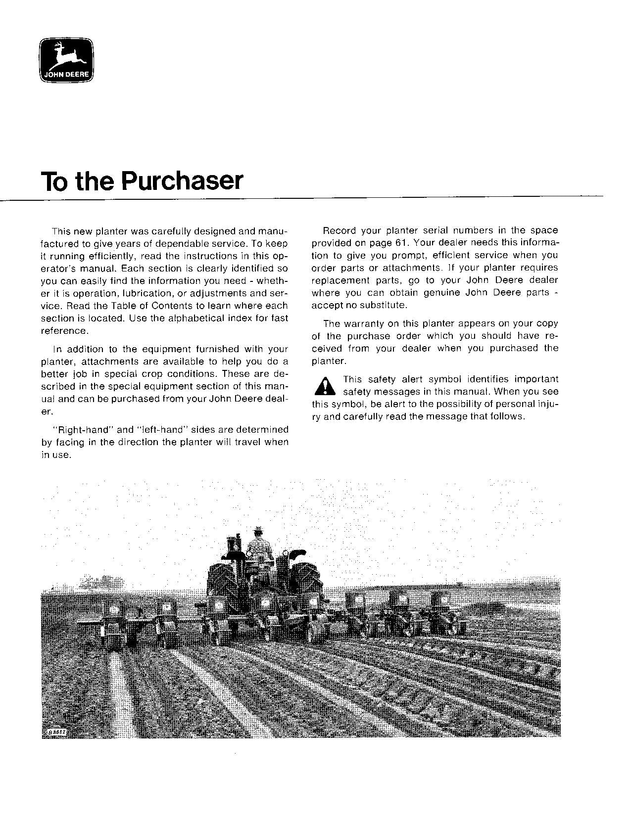 JOHN DEERE 51 PLANTER OPERATORS MANUAL #2