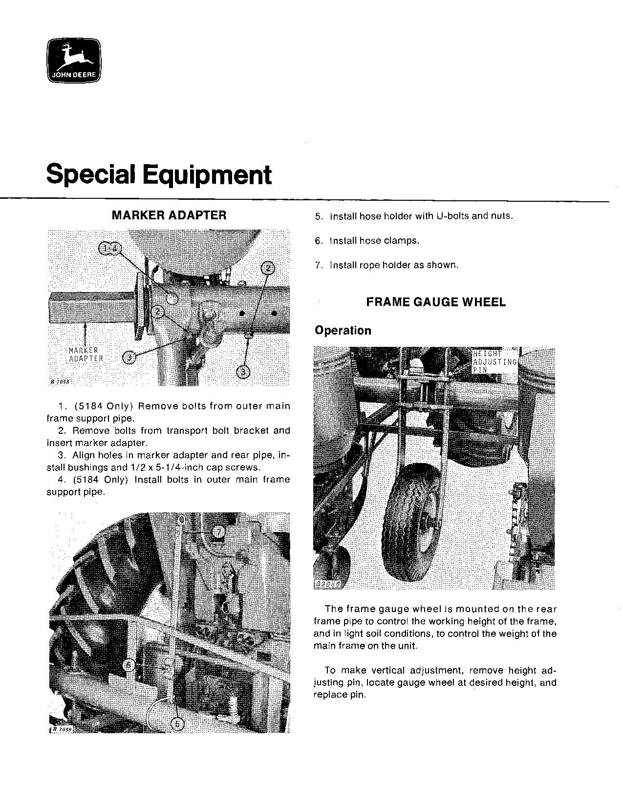 MANUEL D'UTILISATION DU SEMOIR JOHN DEERE 5184 5186