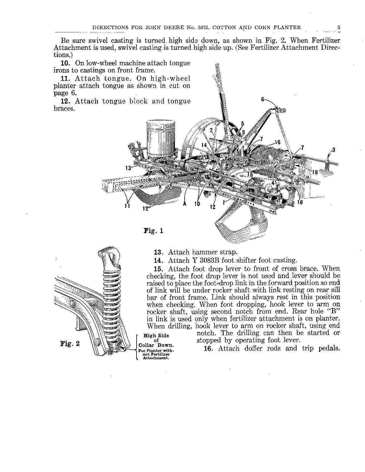 JOHN DEERE 535L PLANTER OPERATORS MANUAL