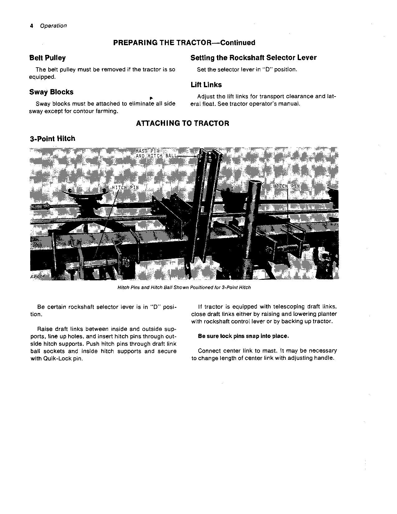 JOHN DEERE 6100 PLANTER OPERATORS MANUAL #1