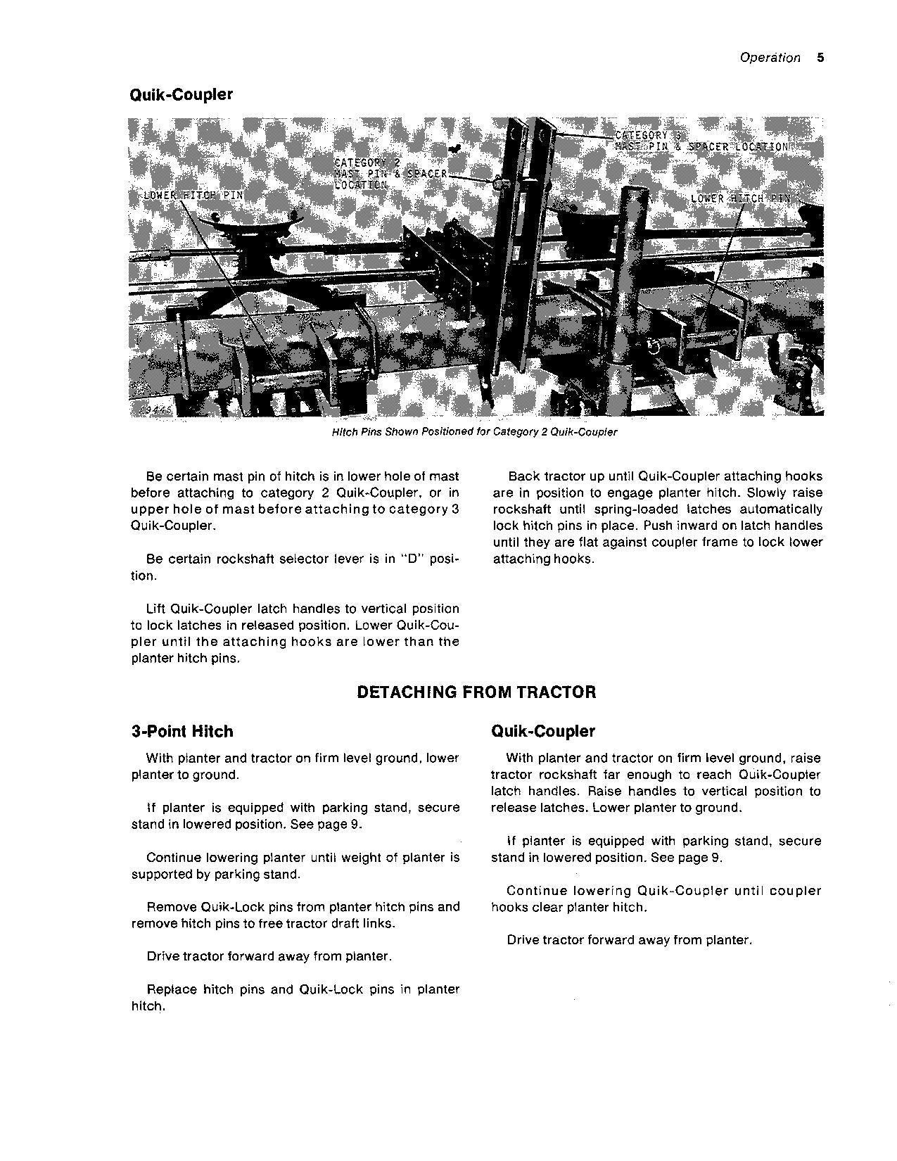 JOHN DEERE 6100 PLANTER OPERATORS MANUAL #1