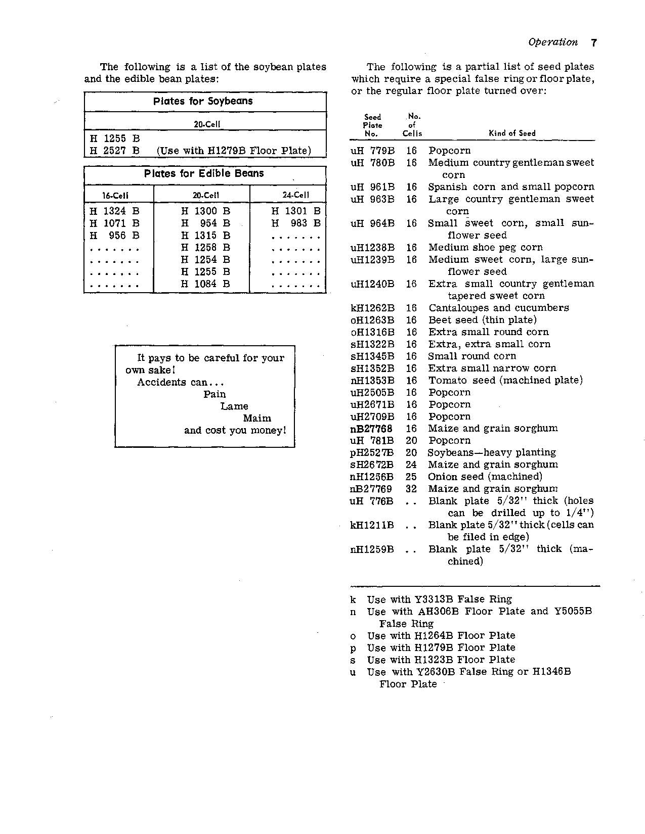 JOHN DEERE 694A 695A 894A PLANTER OPERATORS MANUAL #1