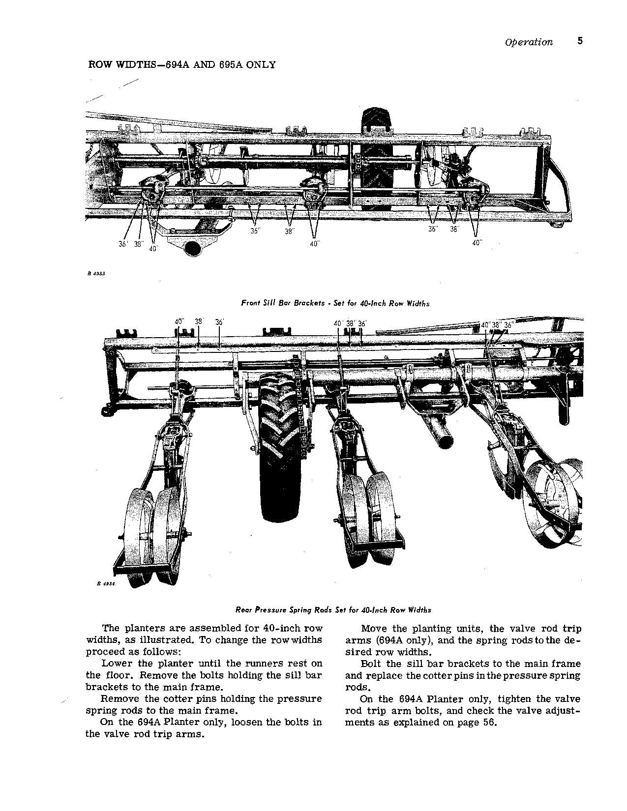 JOHN DEERE 694A 695A 894A PLANTER OPERATORS MANUAL #1