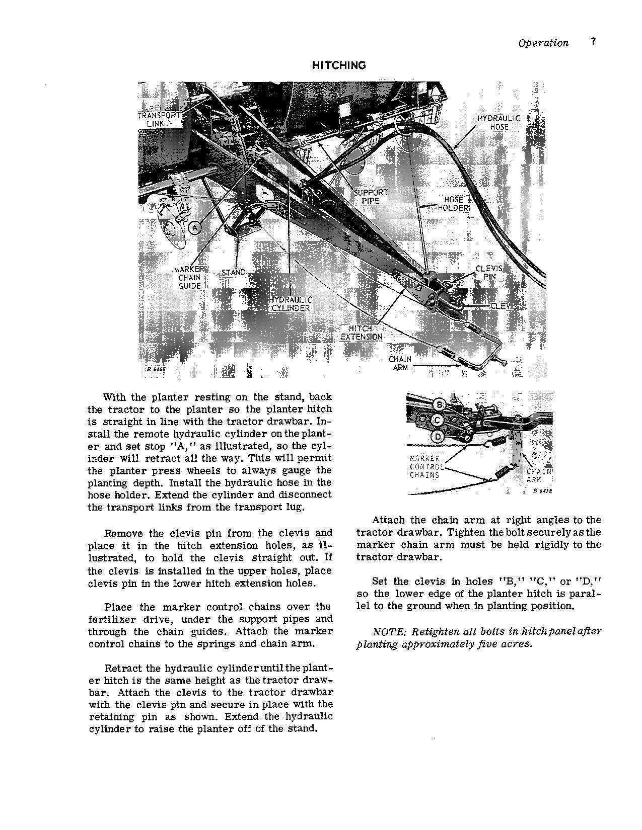 JOHN DEERE 494AN 694AN PLANTER OPERATORS MANUAL