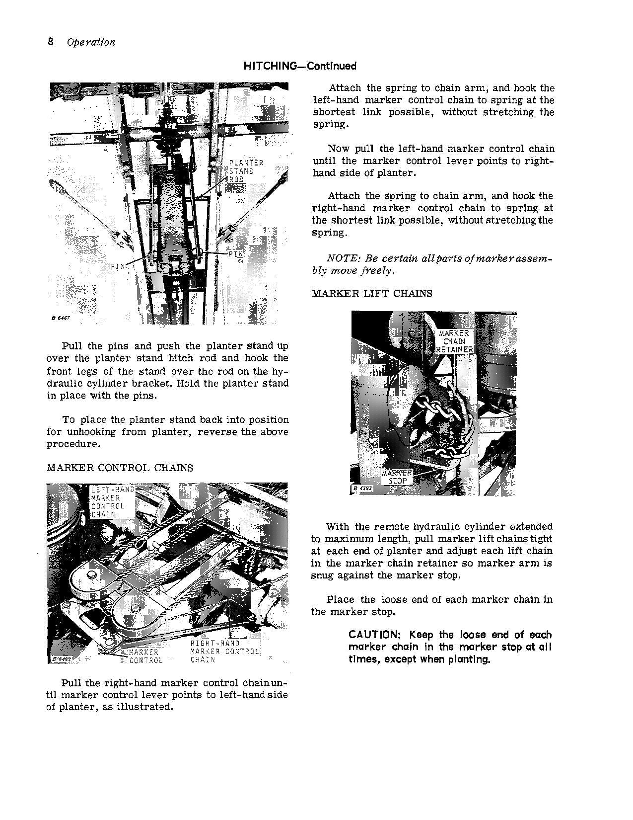 JOHN DEERE 494AN 694AN PLANTER OPERATORS MANUAL