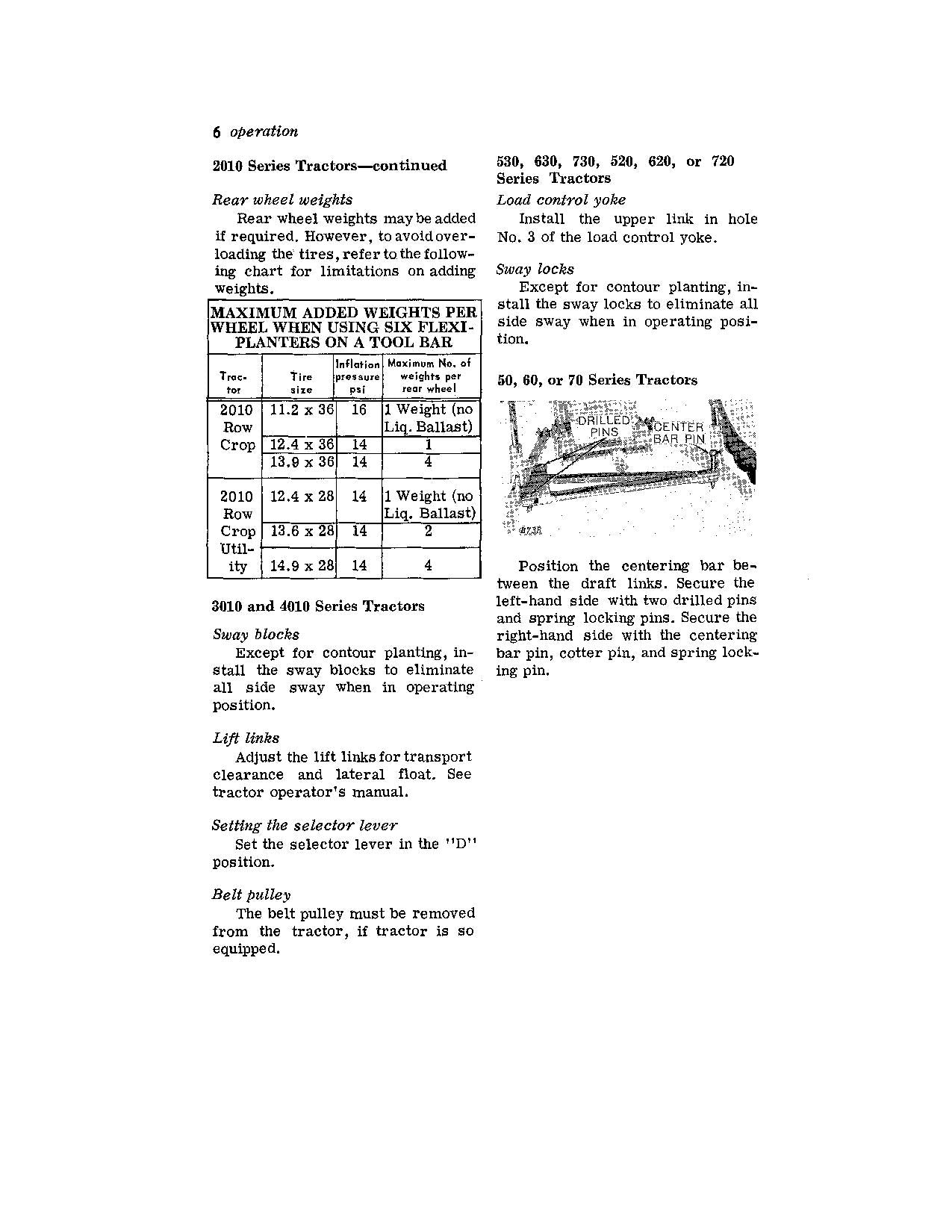 JOHN DEERE 70 PLANTER OPERATORS MANUAL