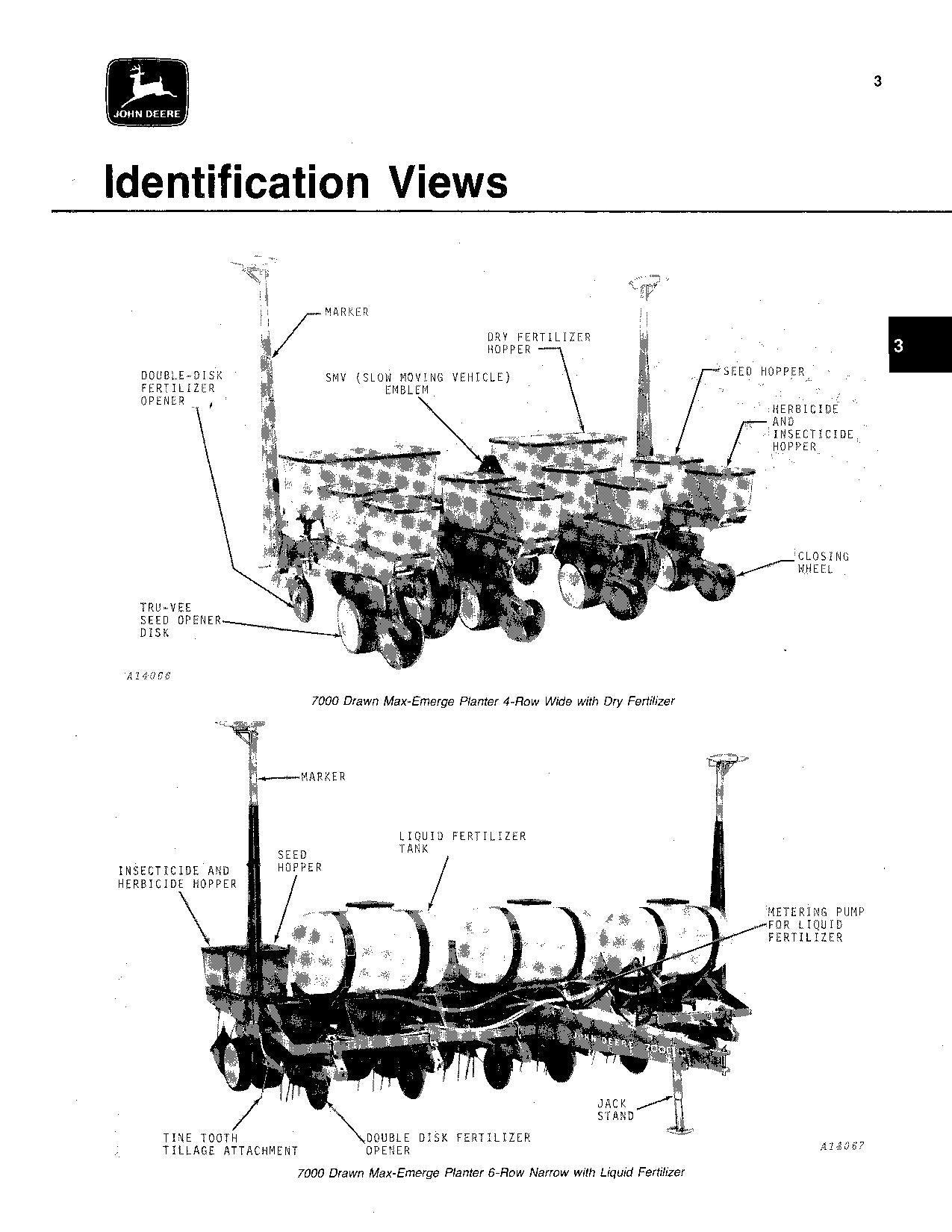 JOHN DEERE 7000 DRAWN COTTON CORN 4RN 6RN 4RW PLANTER OPERATORS MANUAL #5