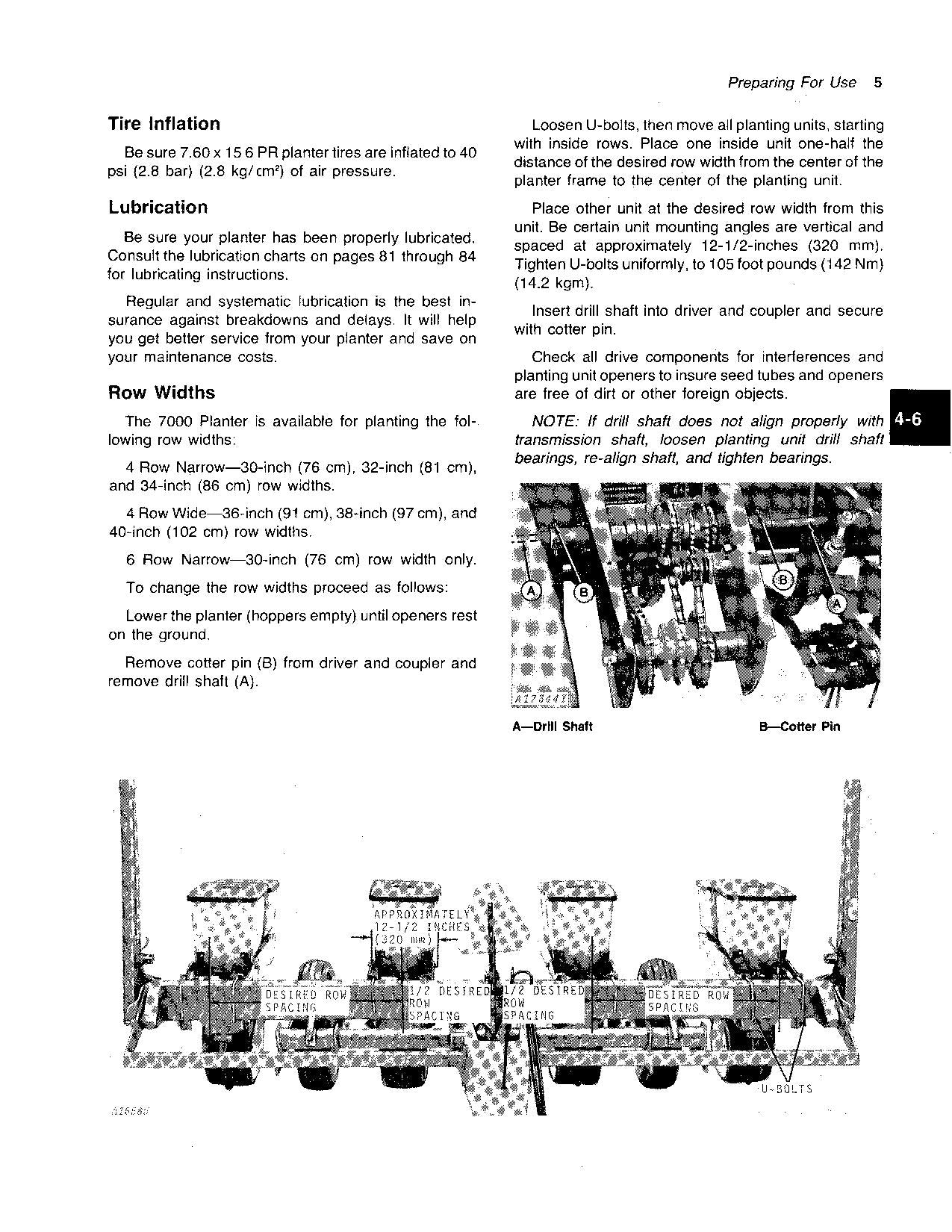 JOHN DEERE 7000 DRAWN COTTON CORN 4RN 6RN 4RW PLANTER OPERATORS MANUAL #5