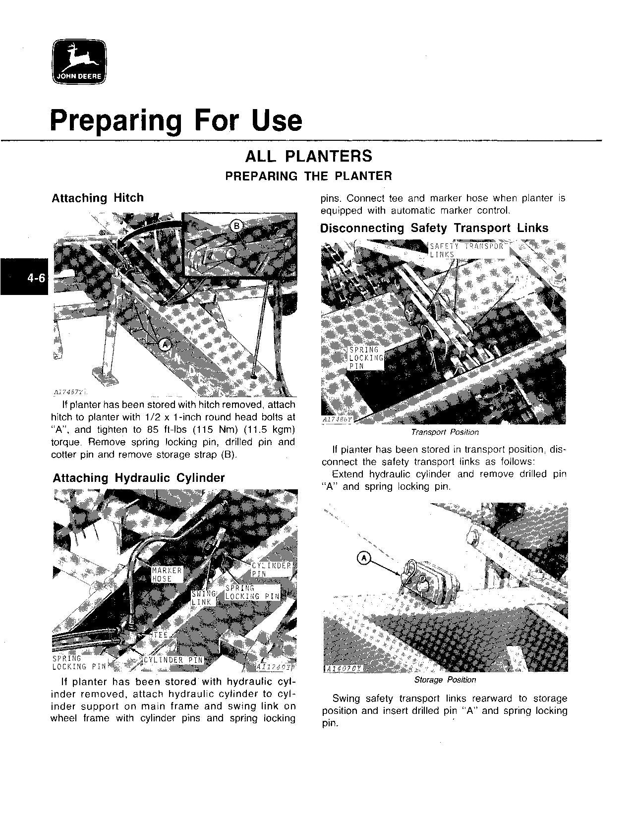 JOHN DEERE 7000 DRAWN COTTON CORN 4RN 6RN 4RW PLANTER OPERATORS MANUAL #5