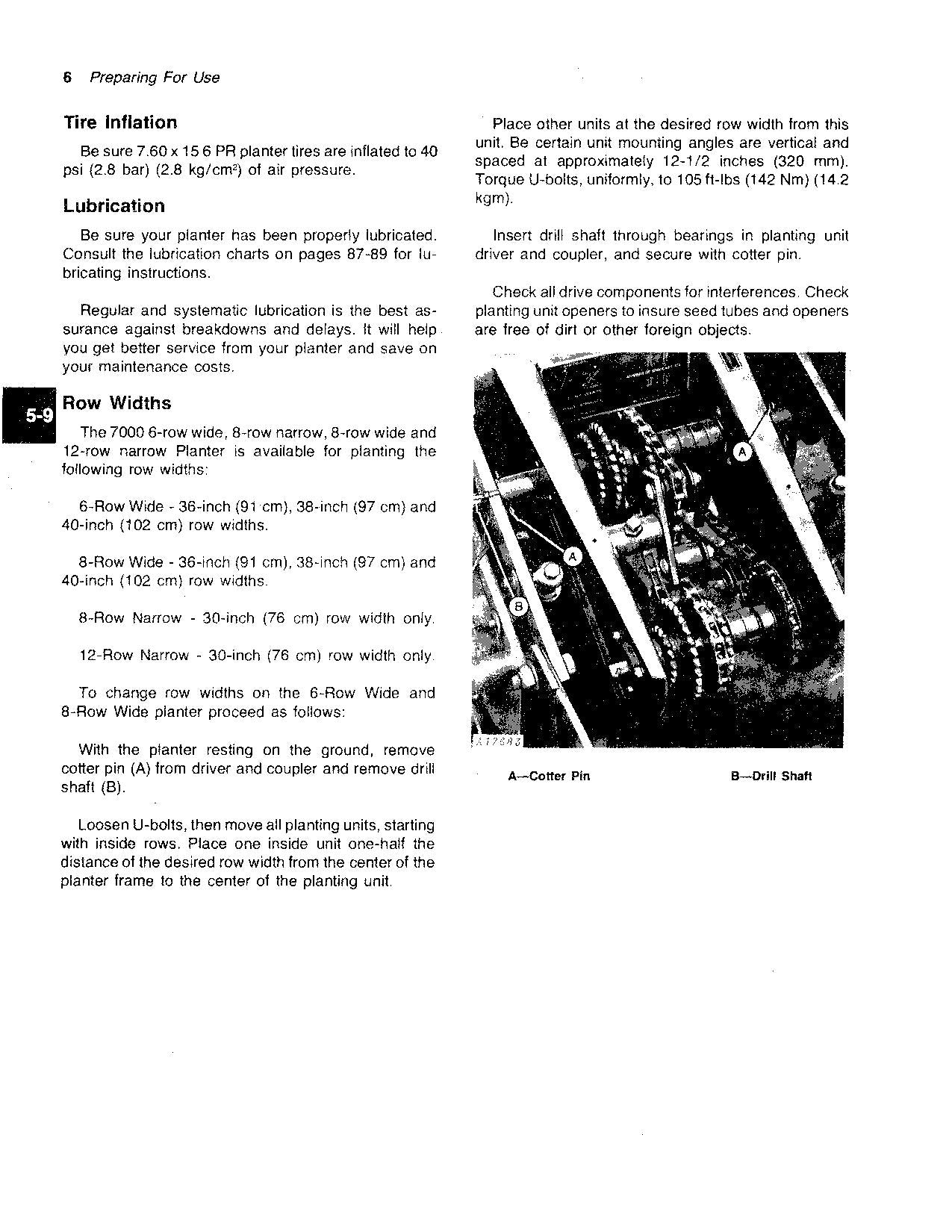 JOHN DEERE 7000 DRAWN COTTON CORN 6RW 8RN 8RW PLANTER OPERATORS MANUAL #6