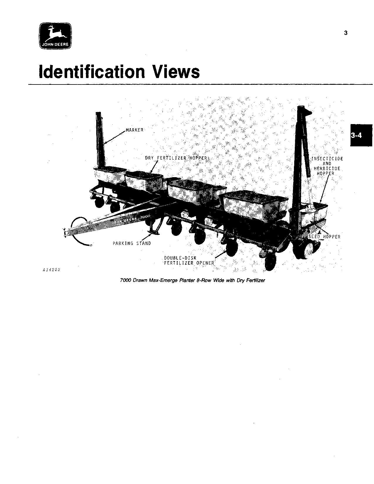 JOHN DEERE 7000 DRAWN COTTON CORN 6RW 8RN 8RW PLANTER OPERATORS MANUAL #6