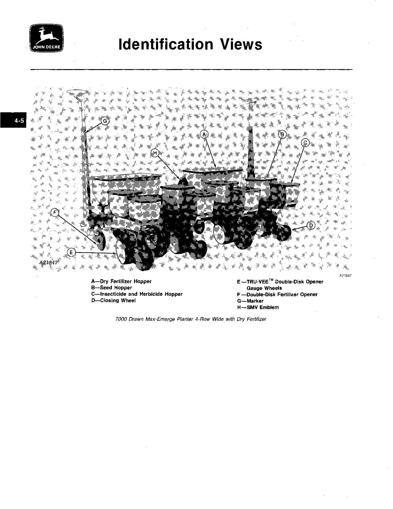 JOHN DEERE 7000 DRAWN COTTON CORN PLANTER 4RN  PLANTER OPERATORS MANUAL #8