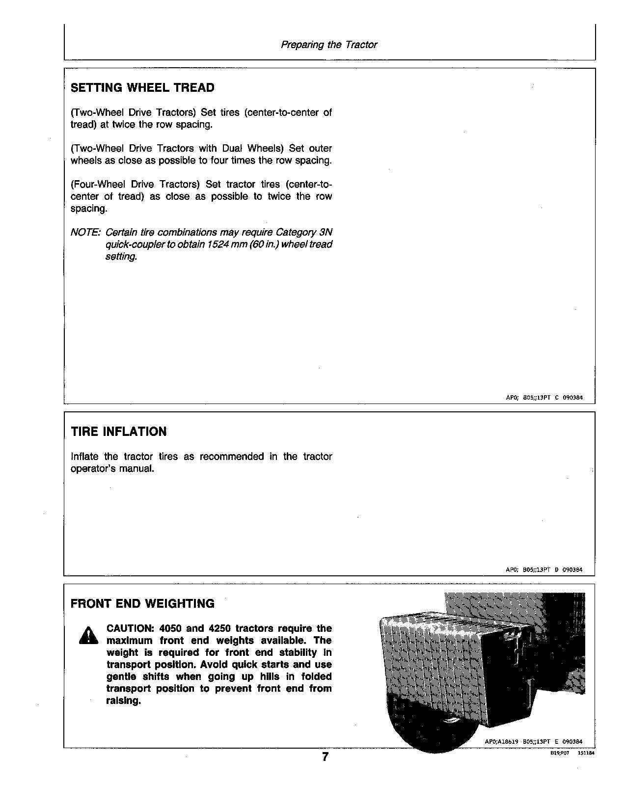 JOHN DEERE 7000 DRAWN (FLEX-FOLD) PLANTERS 8RW 12RN PLANTER OPERATORS MANUAL #10