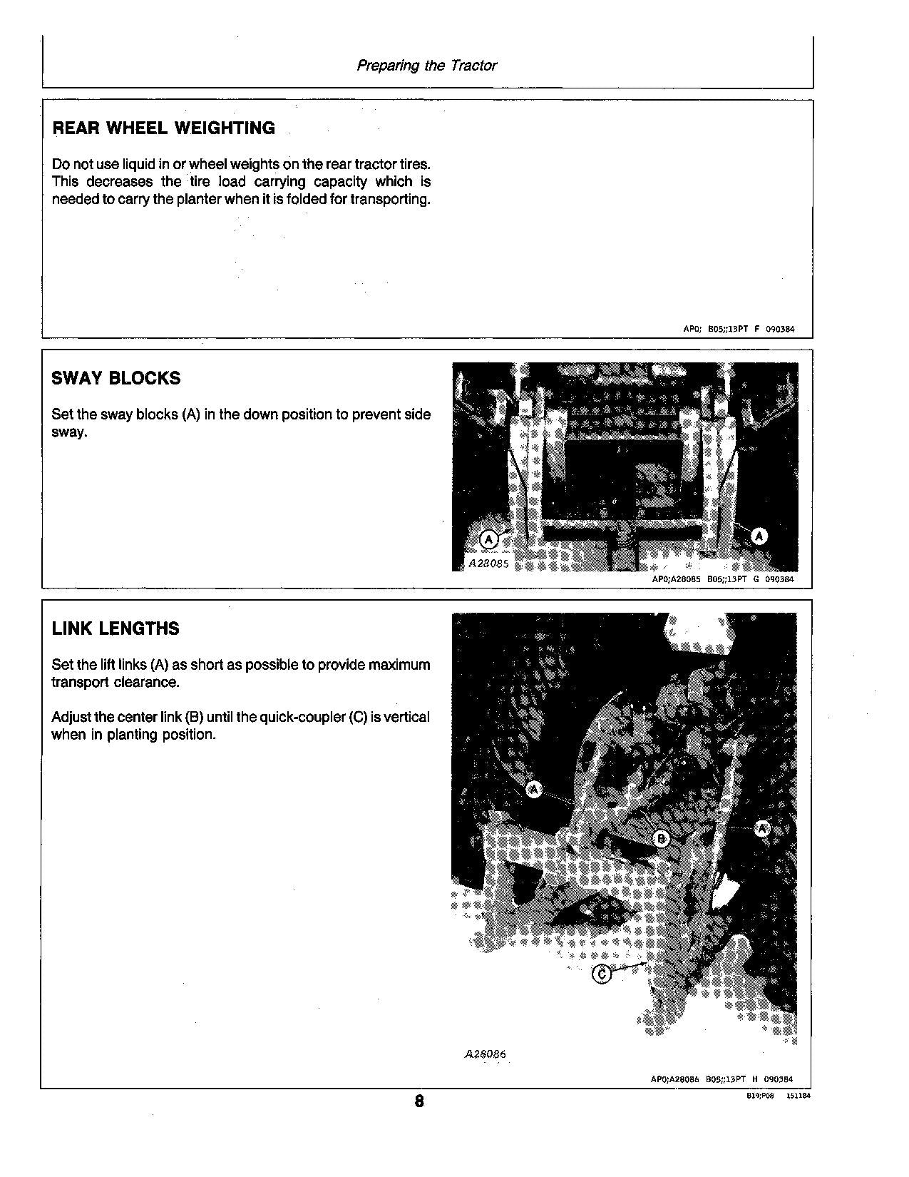 JOHN DEERE 7000 DRAWN (FLEX-FOLD) PLANTERS 8RW 12RN PLANTER OPERATORS MANUAL #10